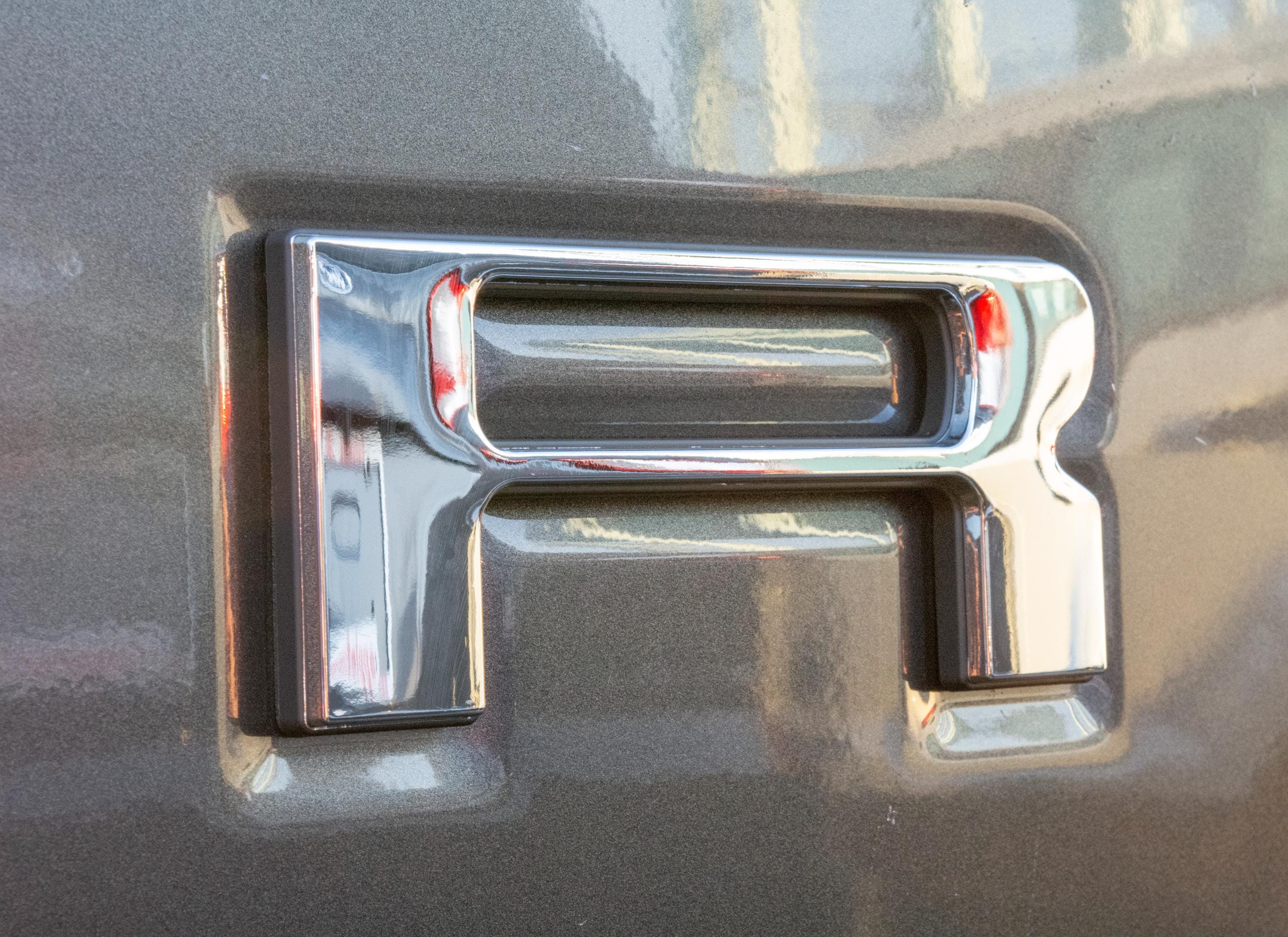 Chrome with black outline Raised Tailgate Insert Letters Tailgate Letters Insert Plastic ABS Badge Fits 2019-2023 Ford Ranger Tailgate