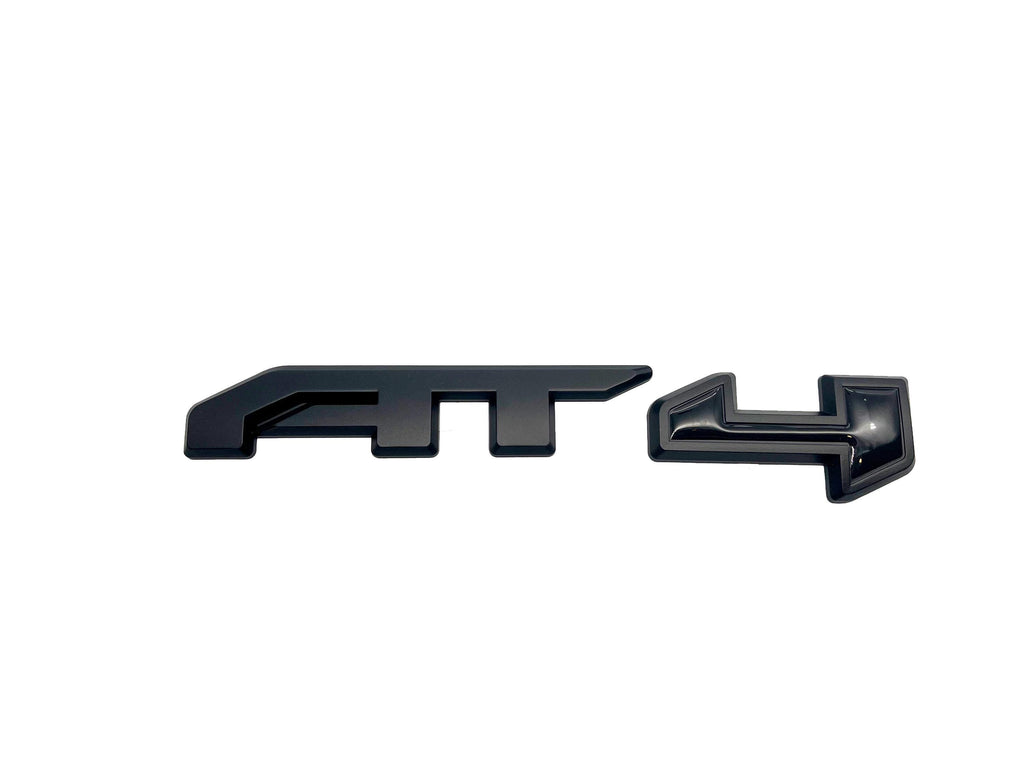 5Pcs Overlay Emblems Kit 2021-2025 Yukon AT4 Letters Emblem 3D Door Rear Nameplate