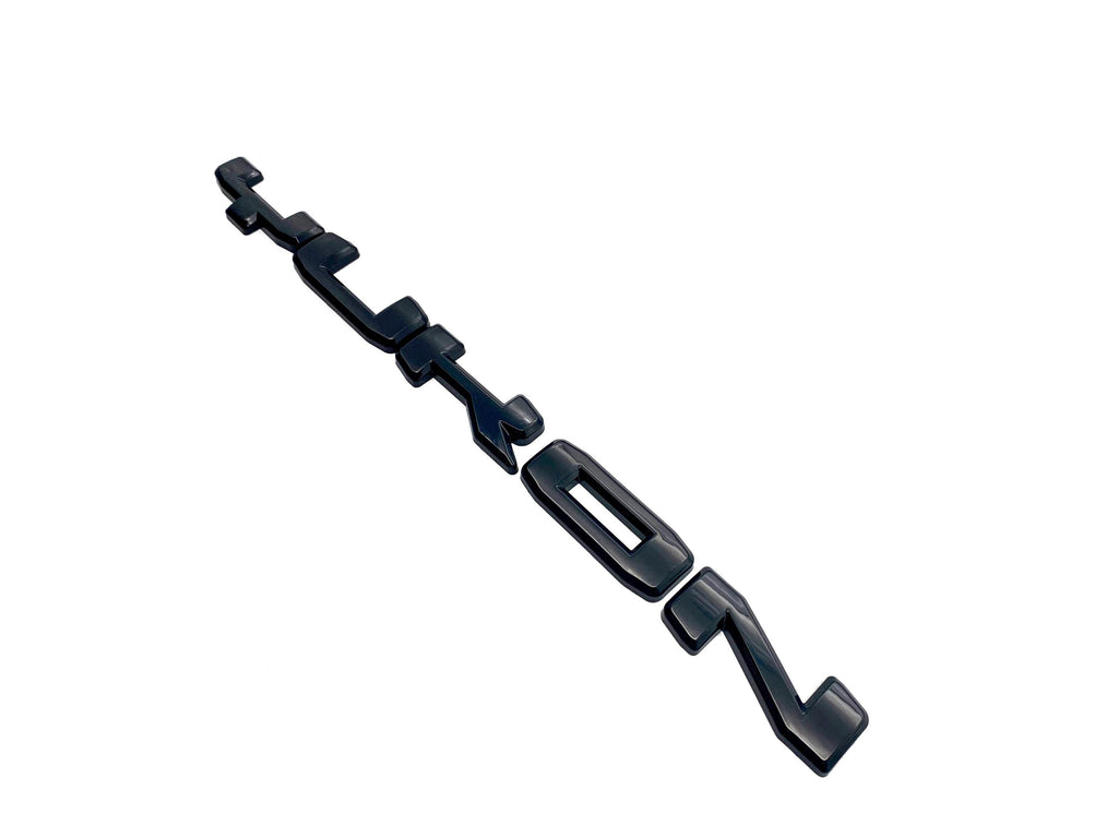 4Pcs Gloss Black Overlay Emblems Kit 2021-2025 Yukon SLE Letters Emblem 3D Door Rear Nameplate