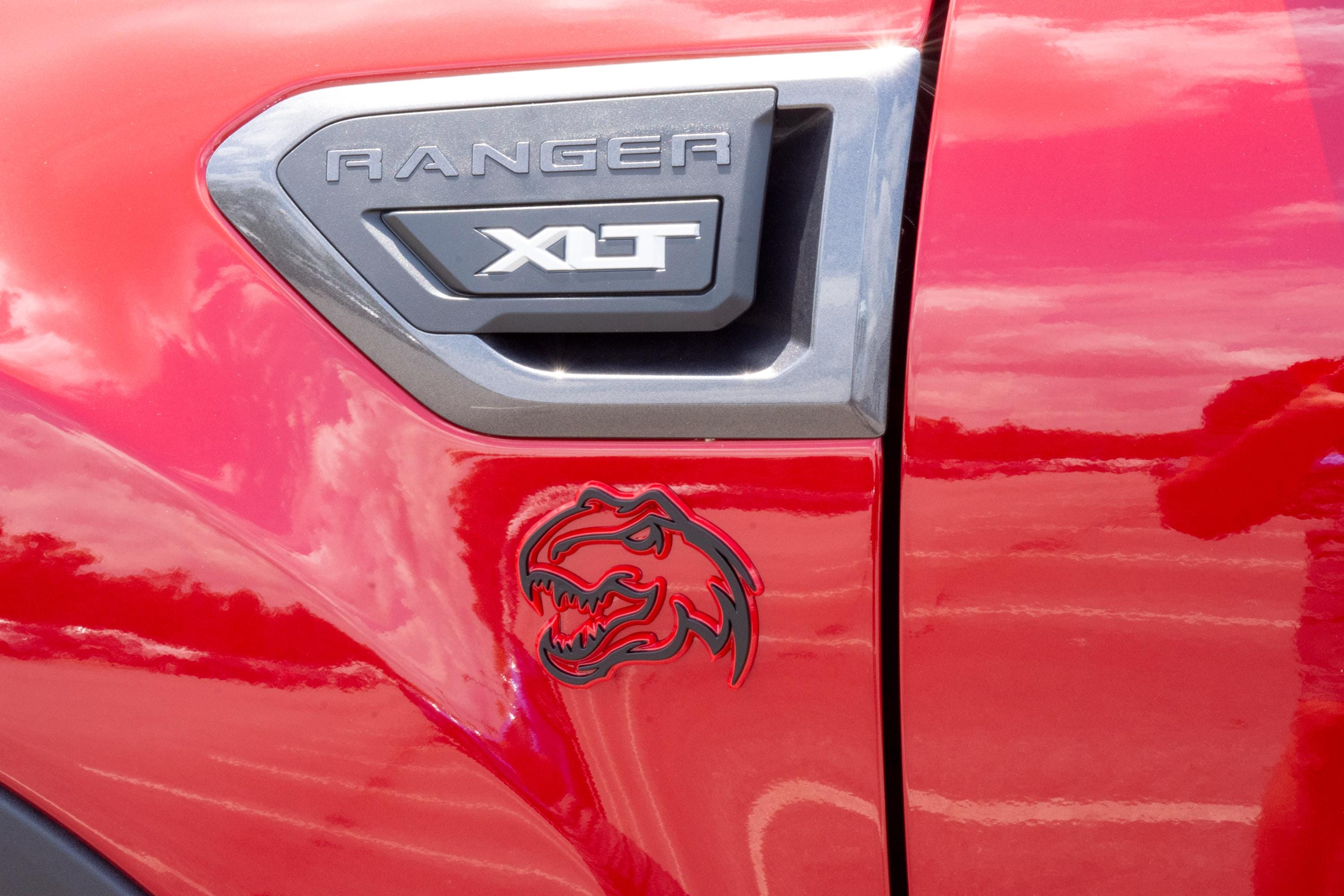 Double Layer Dinosaur Fender Badges | Aggressive Raptor Design for F150, RAM 1500, and More | 2 Premium Badges