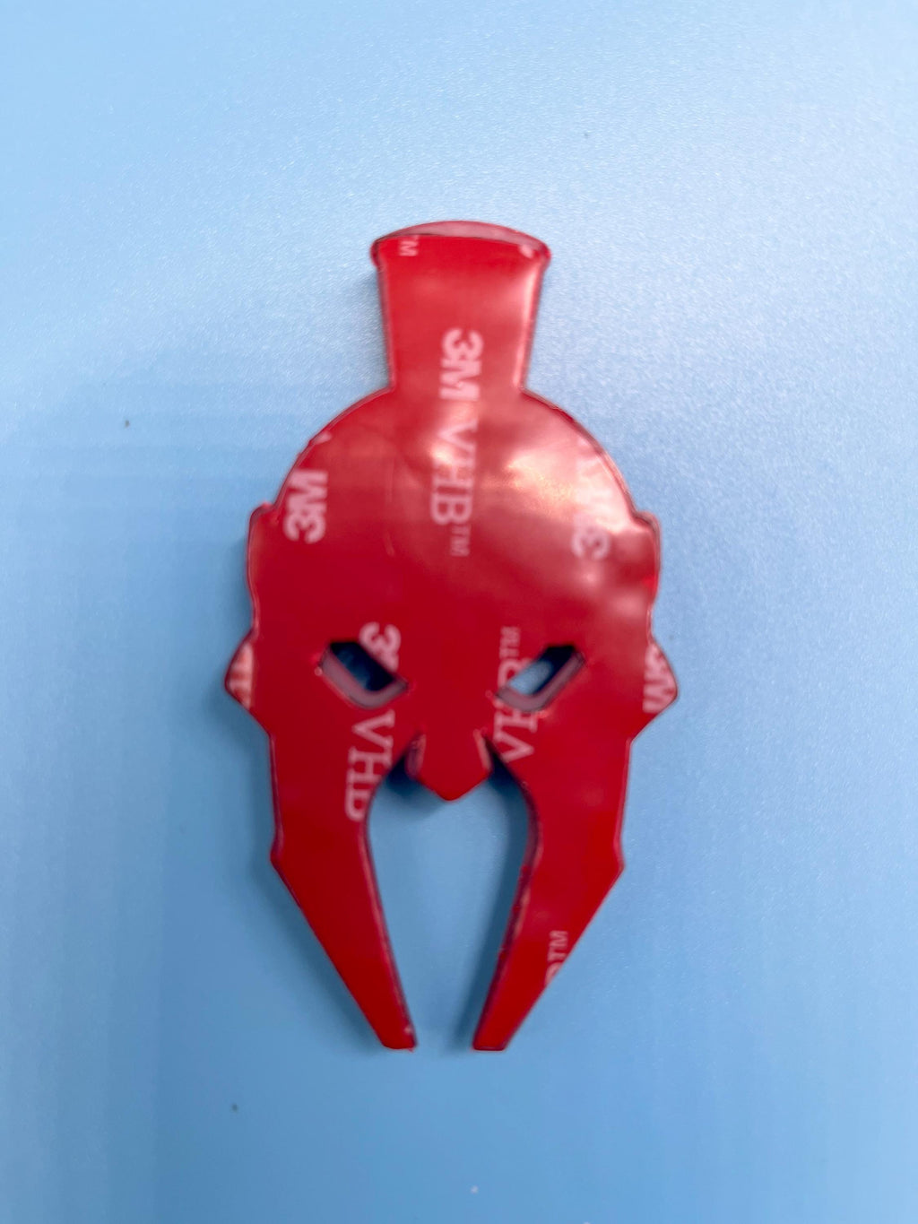 Black on Red Gladiator Spartan Helm Offroad SUV Auto Emblem Text , Jeep Wrangler Mod 3D Sticker