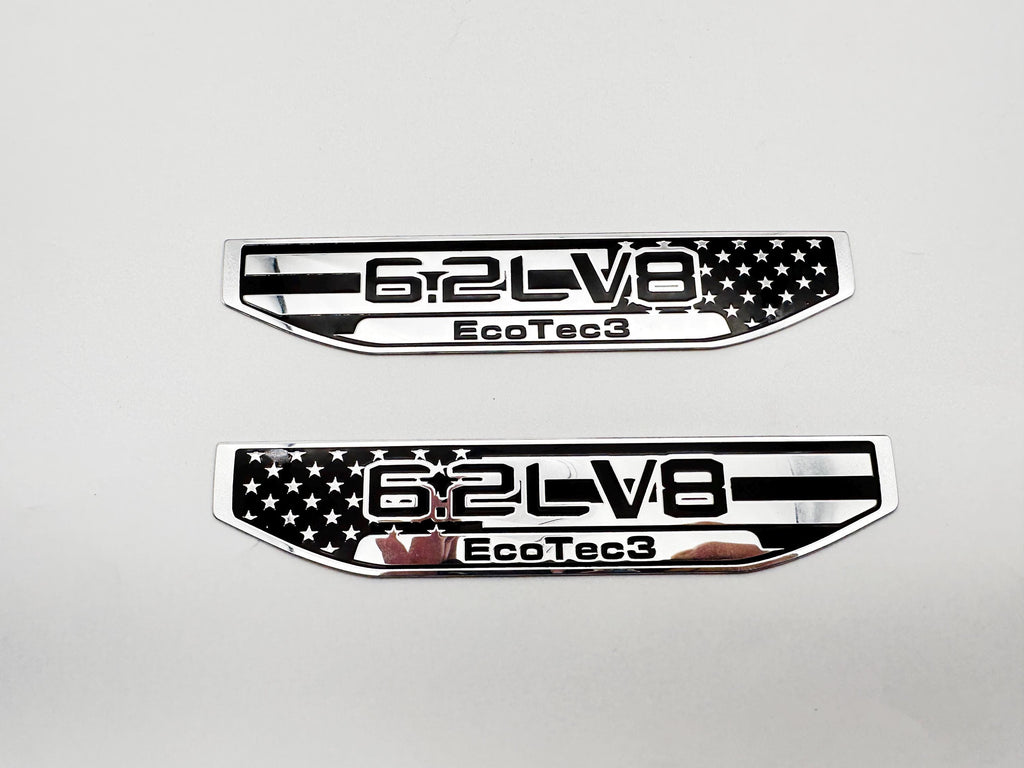 Black emblem Fit For 19-24 GMC Sierra 1500 6.2L V8 Duramax Fender Vent Emblem Kit Black 86532094