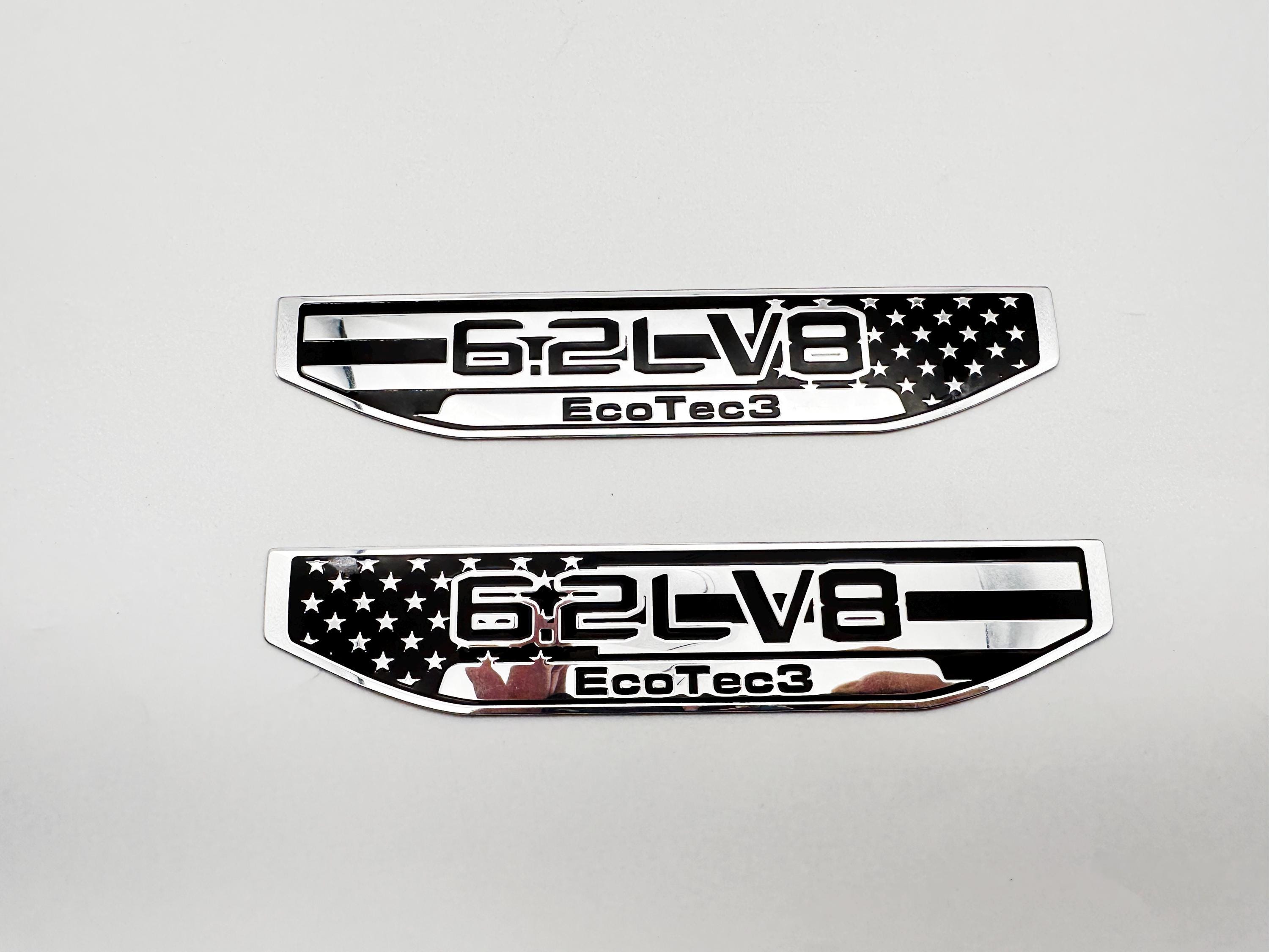 Black emblem Fit For 19-24 GMC Sierra 1500 6.2L V8 Duramax Fender Vent Emblem Kit Black 86532094