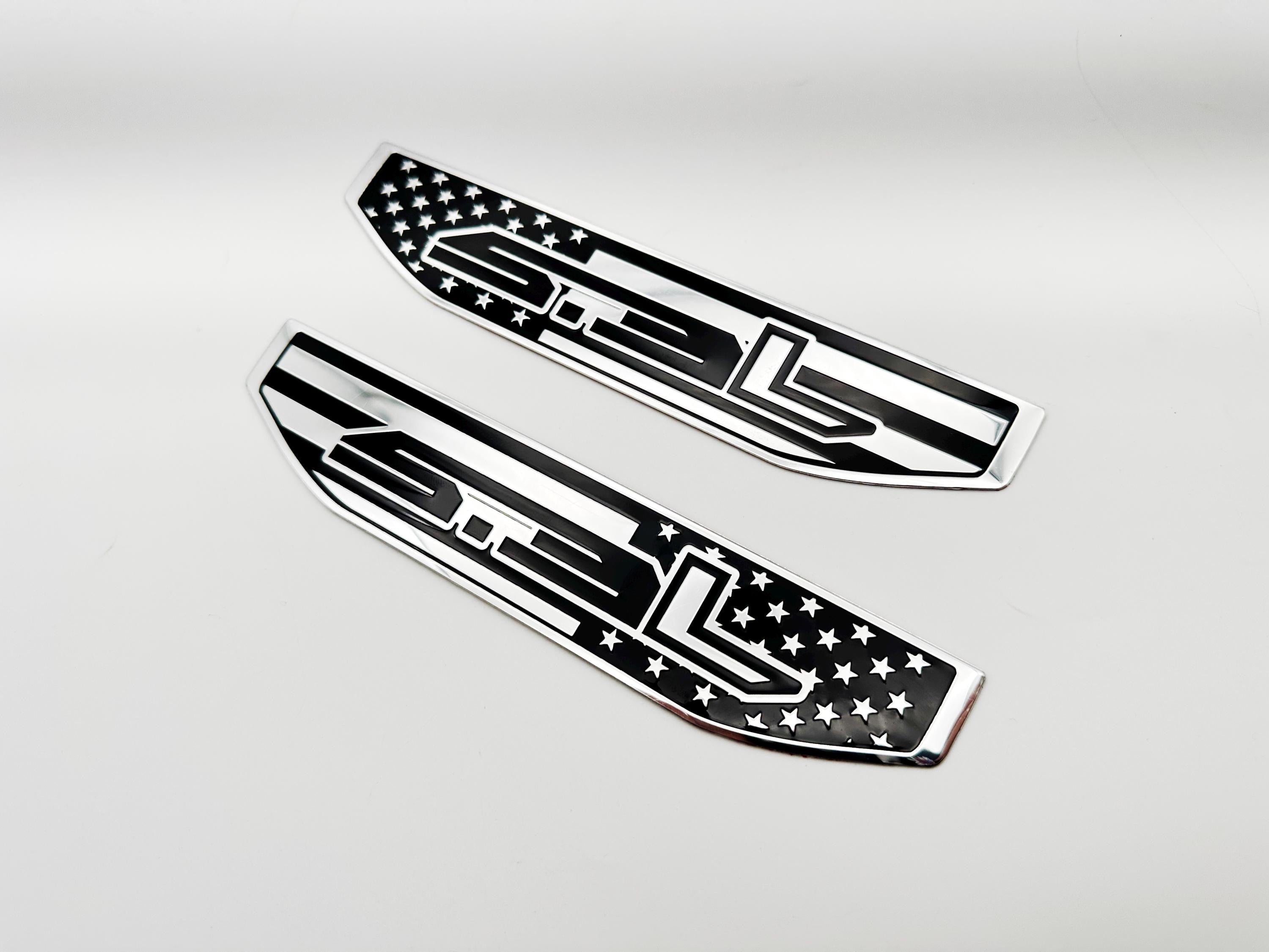 Black emblem Fit For 19-24 GMC Sierra 1500 5.3L V8 Duramax Fender Vent Emblem Kit Black 86532094