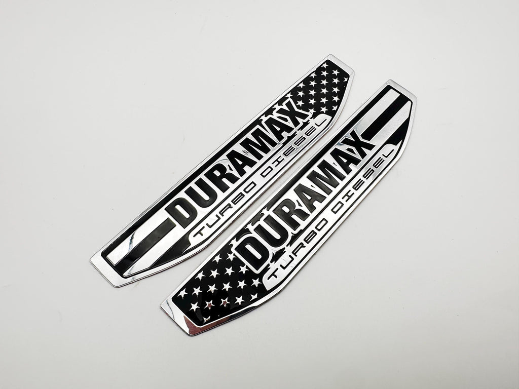 Black emblem Fit For 19-24 GMC Sierra 1500 3.0L I6 Duramax Fender Vent Emblem Kit Black 86532094