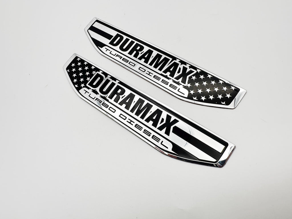 Black emblem Fit For 19-24 GMC Sierra 1500 3.0L I6 Duramax Fender Vent Emblem Kit Black 86532094