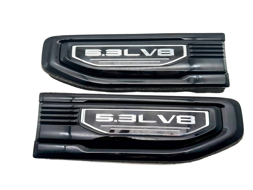 Black emblem Fit For 19-24 GMC Sierra 1500 5.3L V8 Fender Vent Emblem Kit Black 86532094