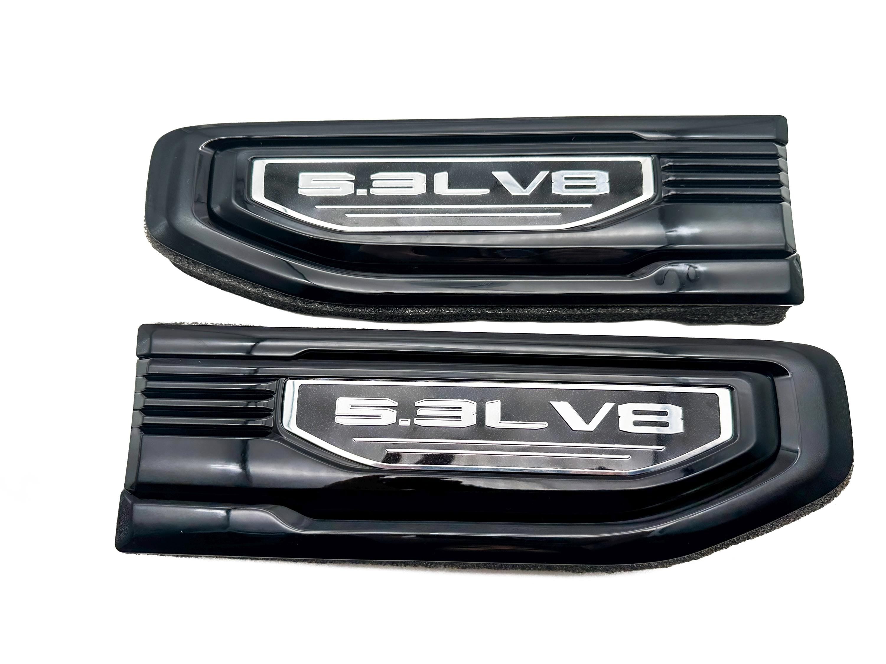 Black emblem Fit For 19-24 GMC Sierra 1500 5.3L V8 Fender Vent Emblem Kit Black 86532094