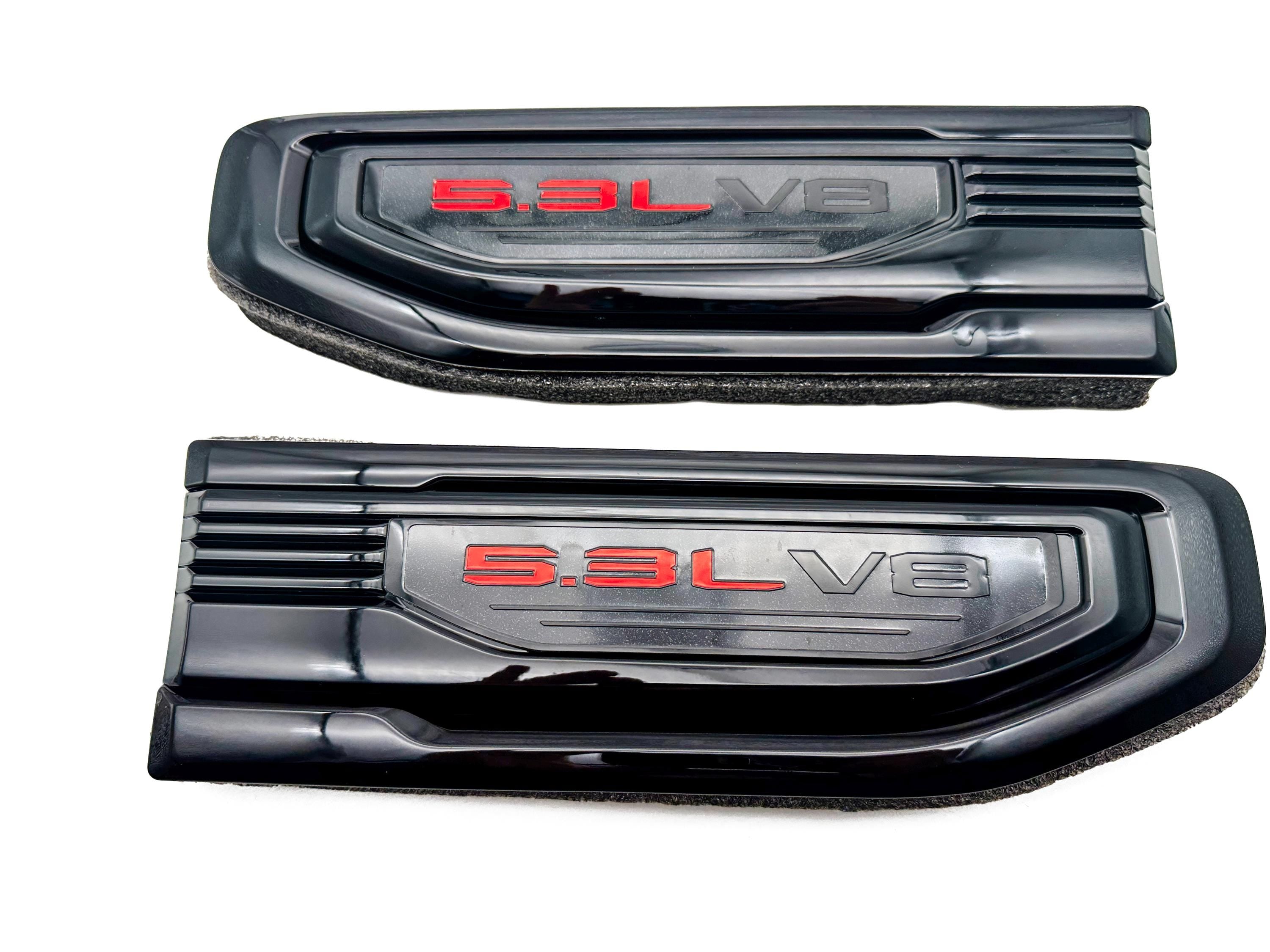 Black emblem Fit For 19-24 GMC Sierra 1500 5.3L V8 Fender Vent Emblem Kit Black 86532094