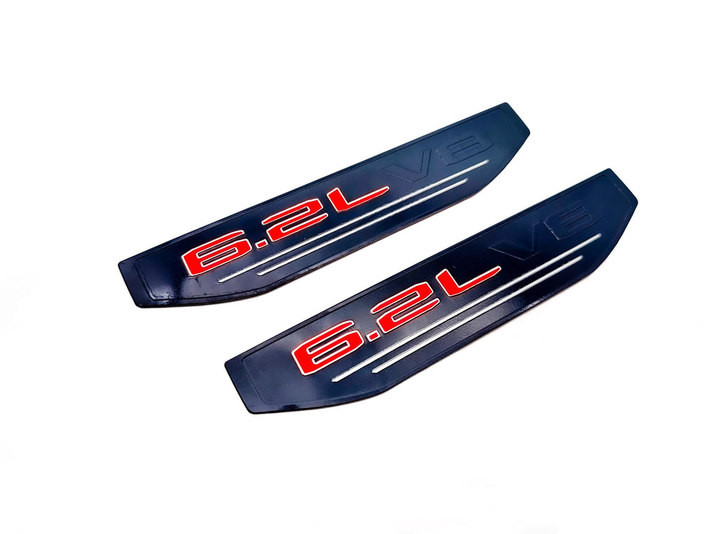 Black emblem Fit For 19-24 GMC Sierra 1500 5.3L V8 6.2L V8 Duramax Fender Vent Emblem Kit Black 86532094