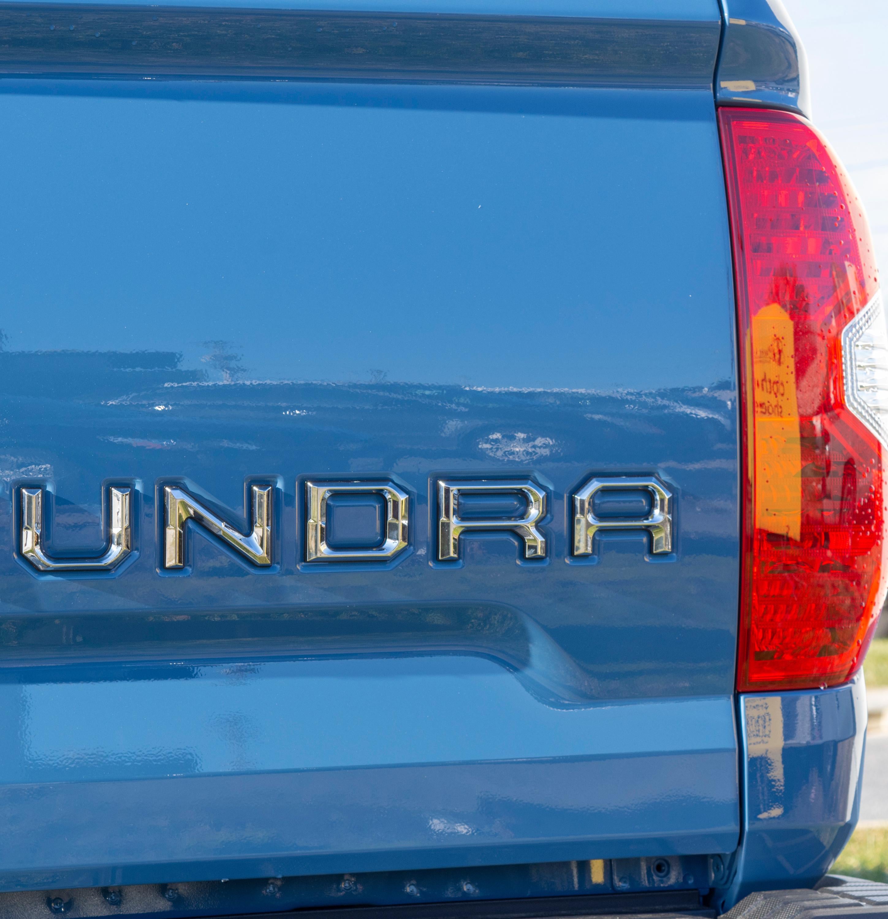 Chrome With Black Outline Premium 3D color matched Letters for 2014-2021 Tundra Rear tailgate