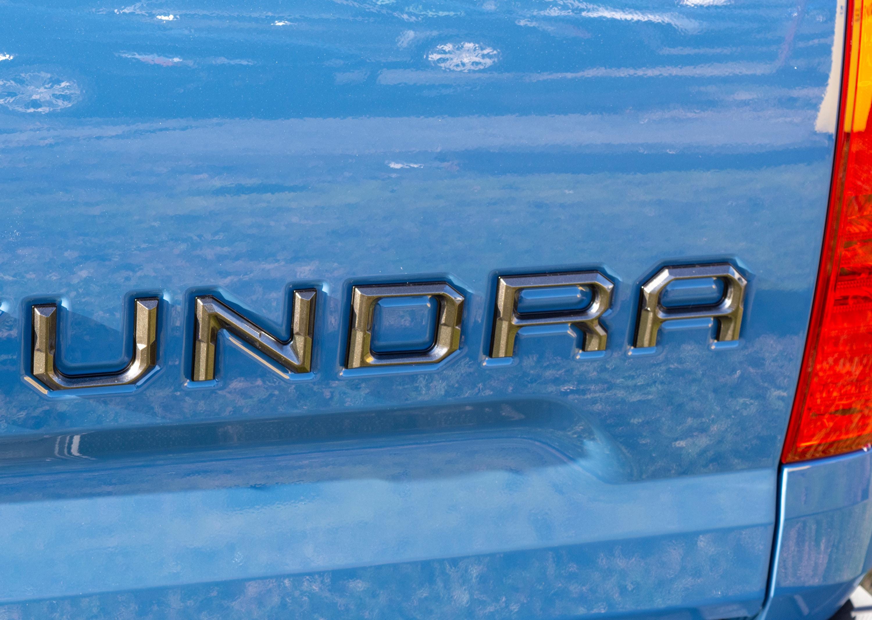 Gray With Black Outline Premium 3D color matched Letters for 2014-2021 Tundra Rear tailgate