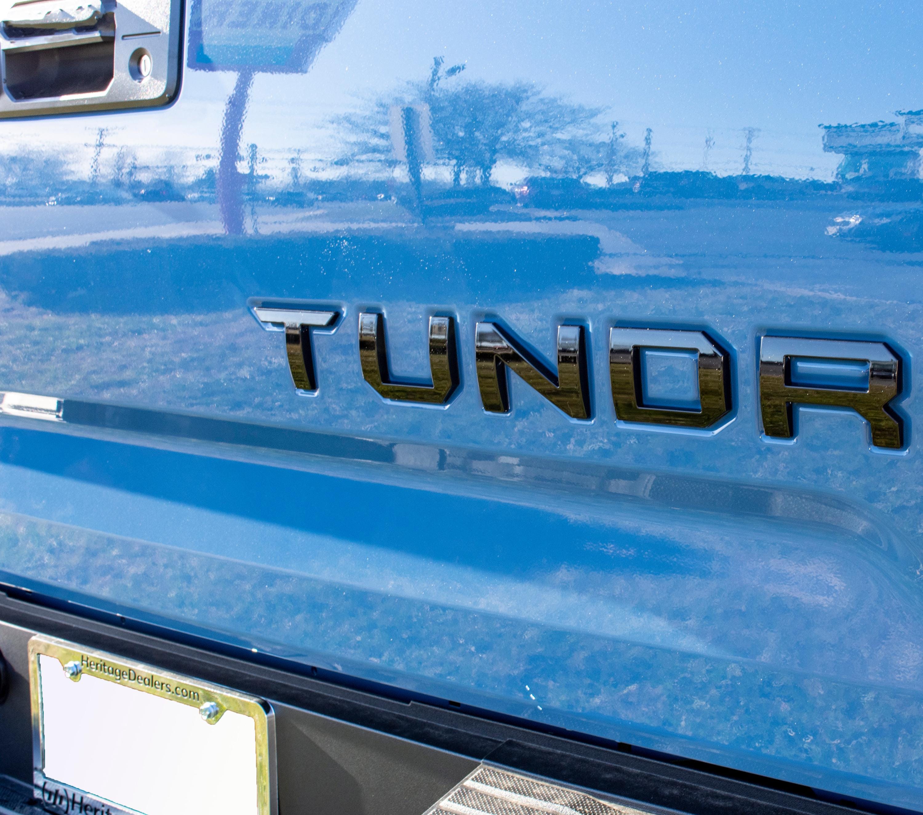 Gloss Black Premium 3D color matched Letters for 2014-2021 Tundra Rear tailgate