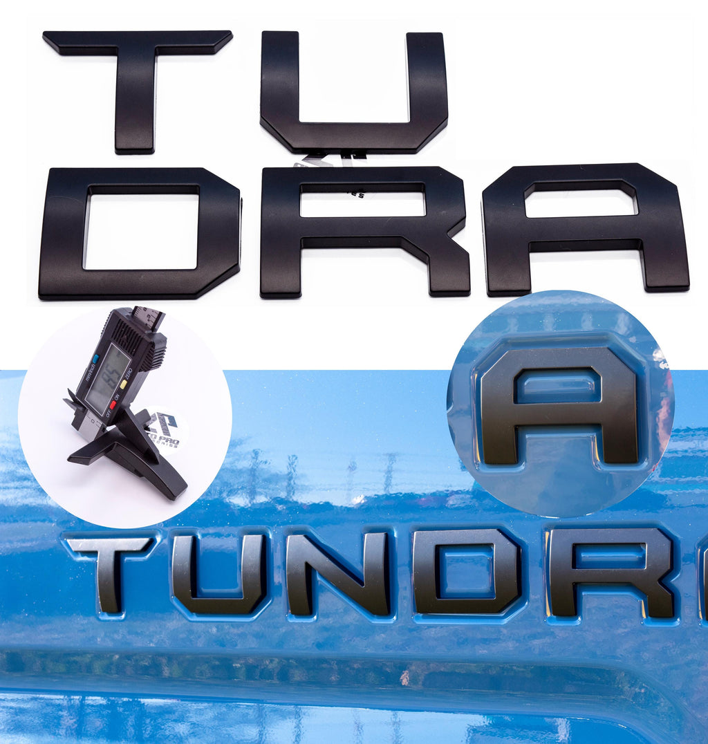 Chrome Premium 3D color matched Letters for 2014-2021 Tundra Rear tailgate