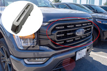 Carbonized Gray Metallic Grille Insert Trim Compatible with 2021-2023 Ford F-150 XL/XLT - Adhesive Backed Custom Fit Overlay