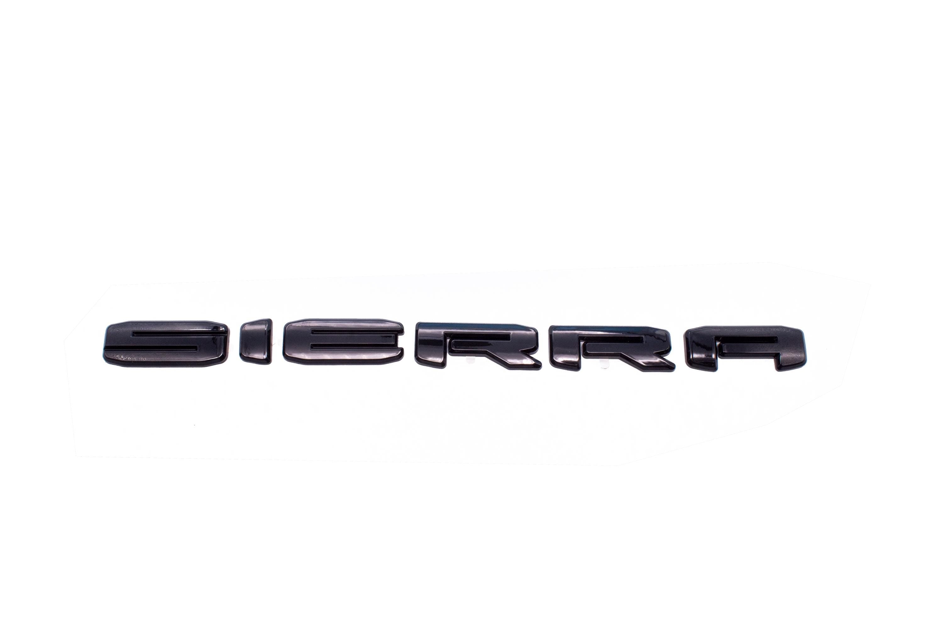 Gloss Black AT4X Overlay  Emblems  Fit 2023-2025 GMC Sierra 1500 AT4X