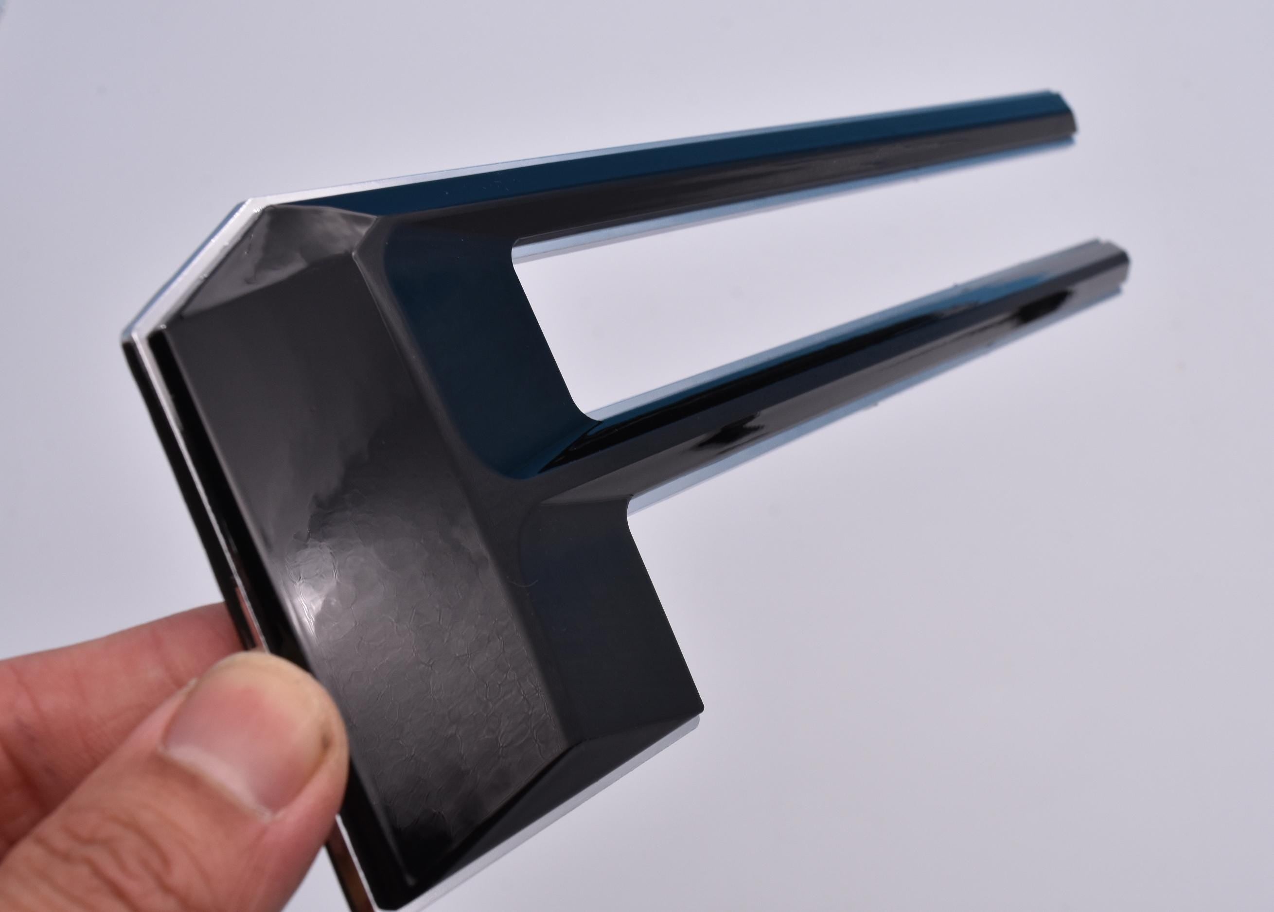 Black on Chrome Raised Tailgate Insert Letters Tailgate Letters Insert Plastic ABS Badge Fits 2021-2025 Ford F-150 F150 Tailgate