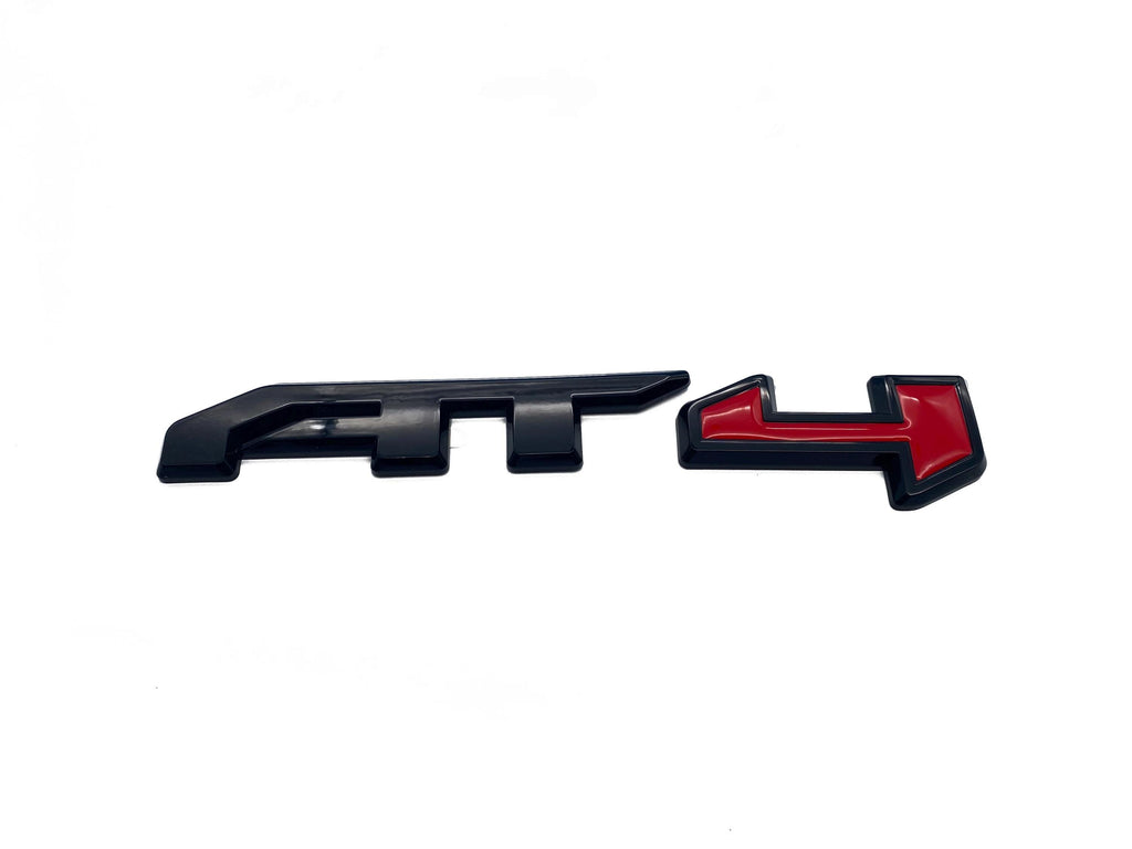 NEW Overlay Red Black AT4 HD Overlay Emblem Sierra Fit 2019-2025 GMC Sierra 2500 3500
