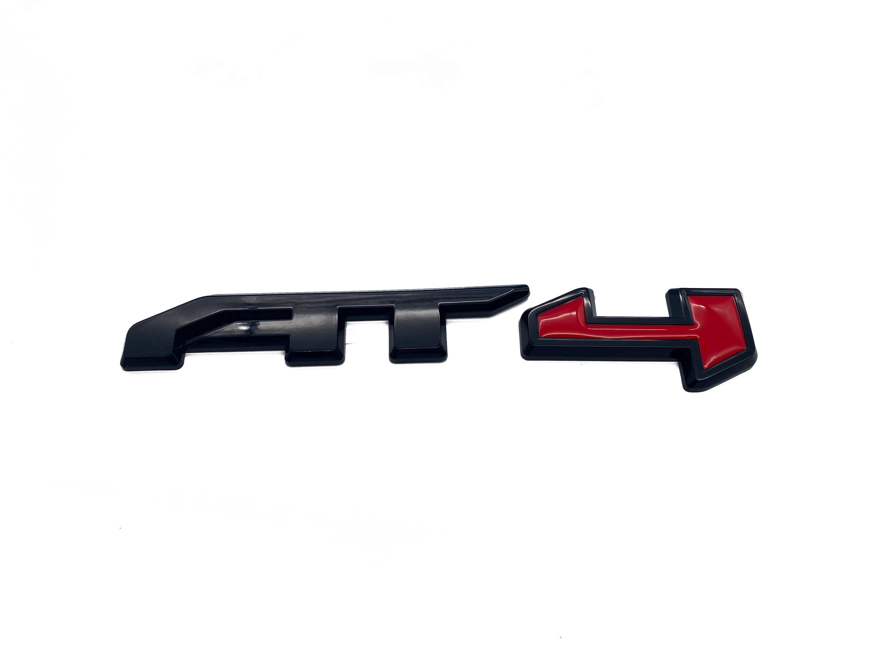 NEW Overlay Red Black AT4 HD Overlay Emblem Sierra Fit 2019-2025 GMC Sierra 2500 3500