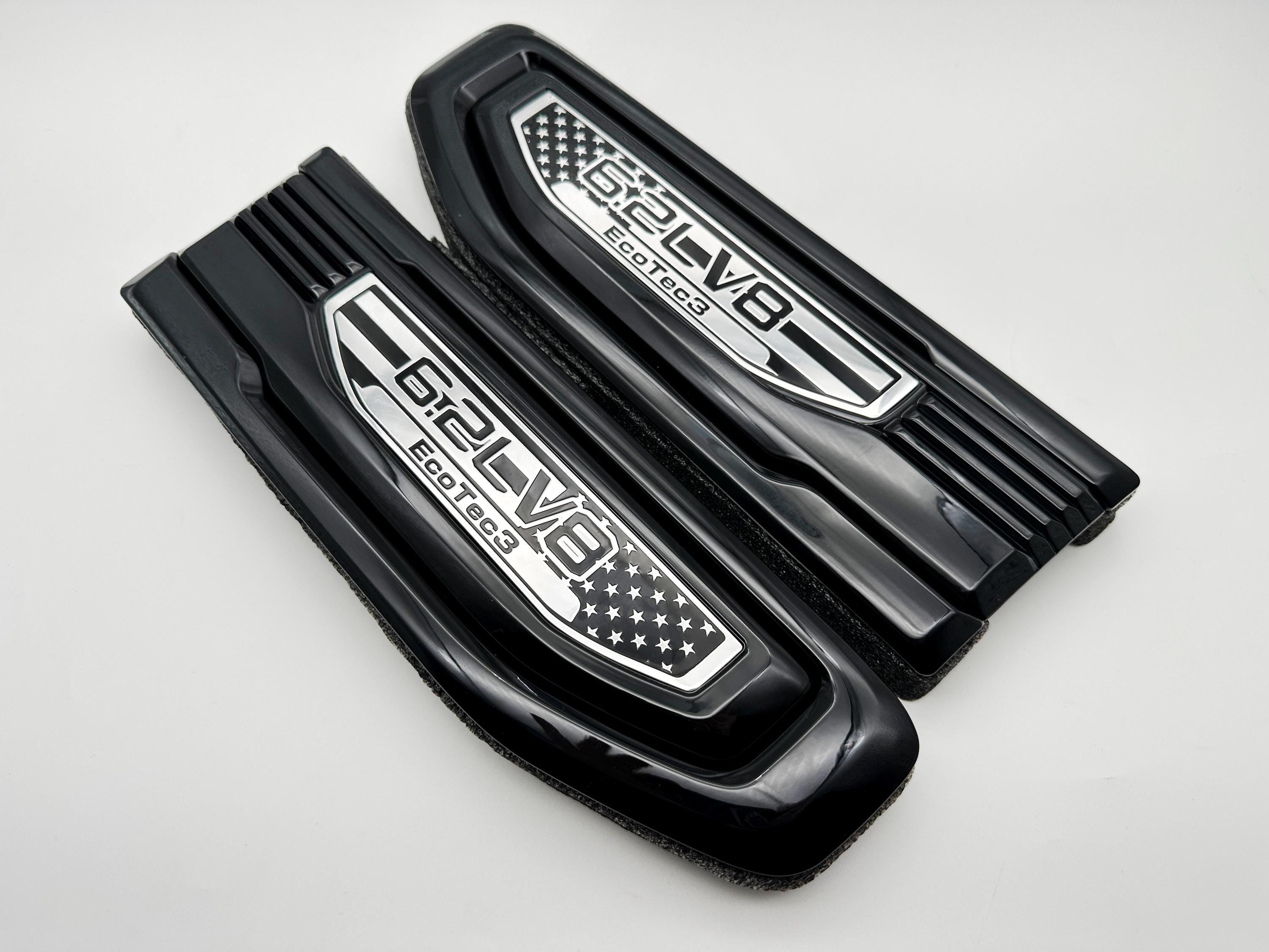 Black emblem Fit For 19-24 GMC Sierra 1500 6.2L V8 Duramax Fender Vent Emblem Kit Black 86532094