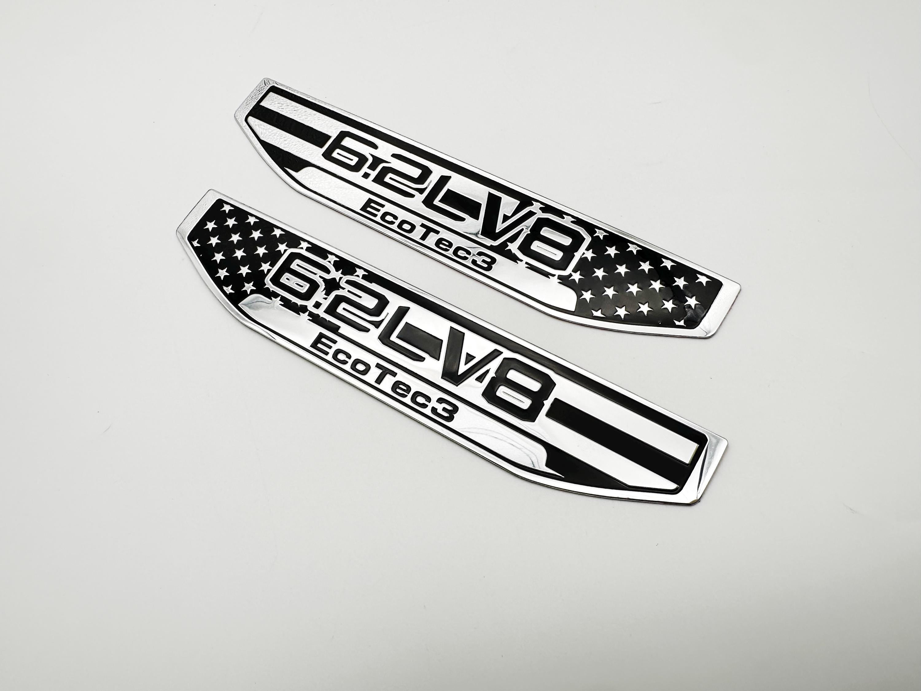 Black emblem Fit For 19-24 GMC Sierra 1500 6.2L V8 Duramax Fender Vent Emblem Kit Black 86532094