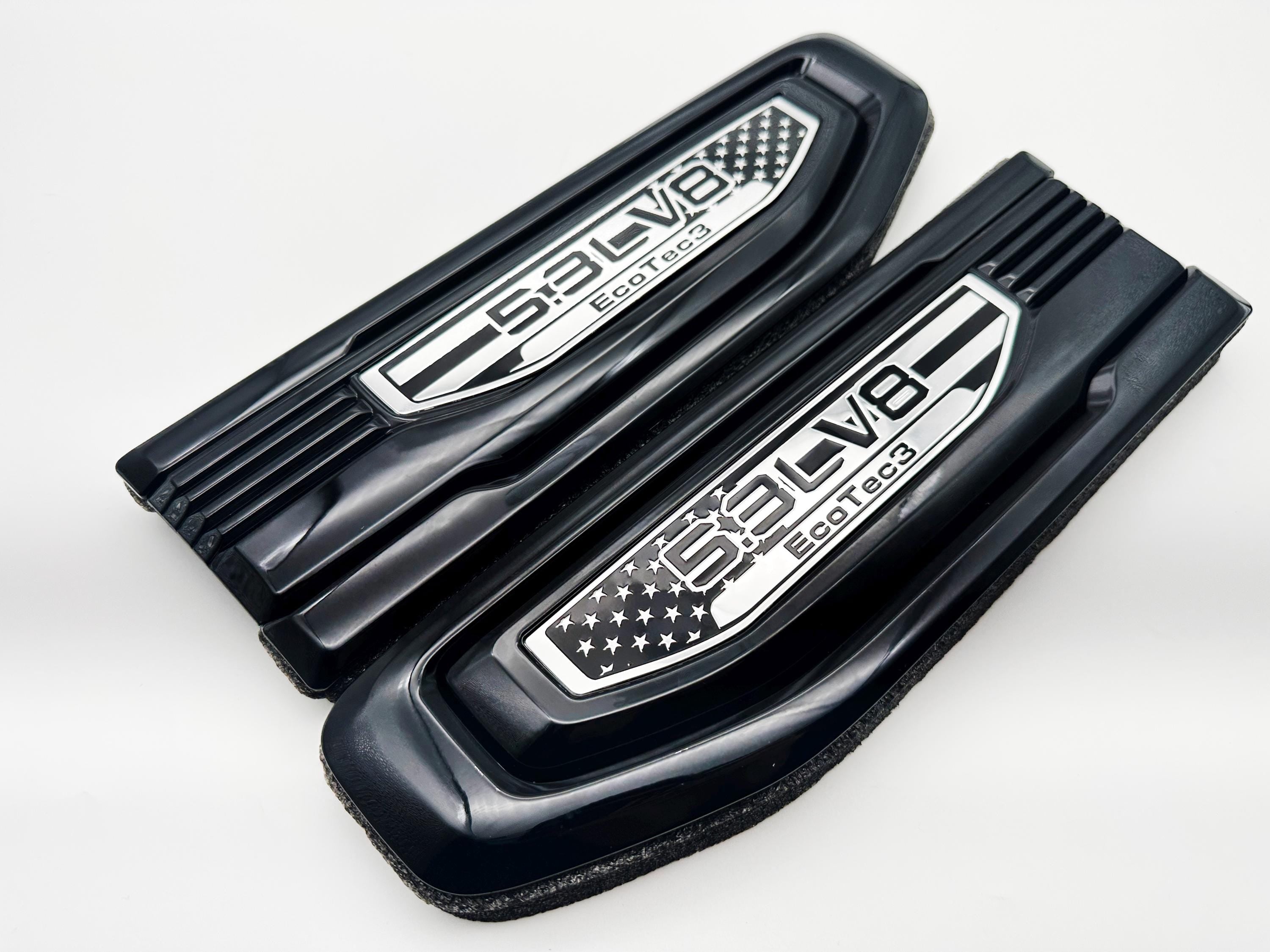 Black emblem Fit For 19-24 GMC Sierra 1500 5.3L V8 Duramax Fender Vent Emblem Kit Black 86532094