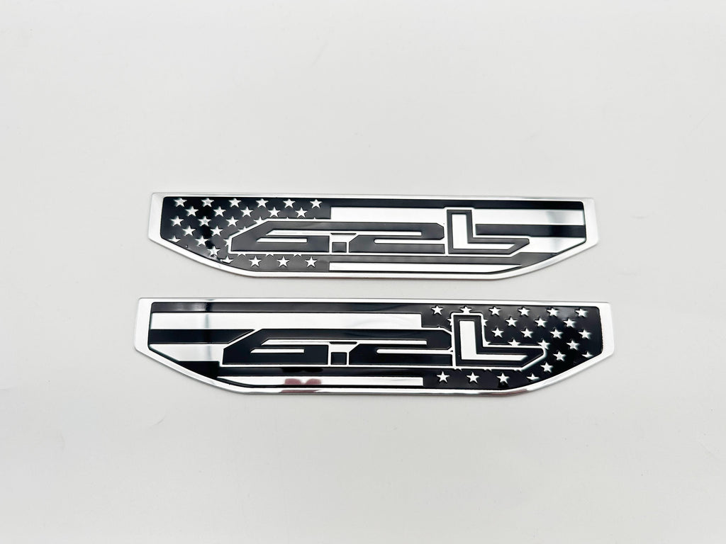 Black emblem Fit For 19-24 GMC Sierra 1500 6.2L V8 Duramax Fender Vent Emblem Kit Black 86532094