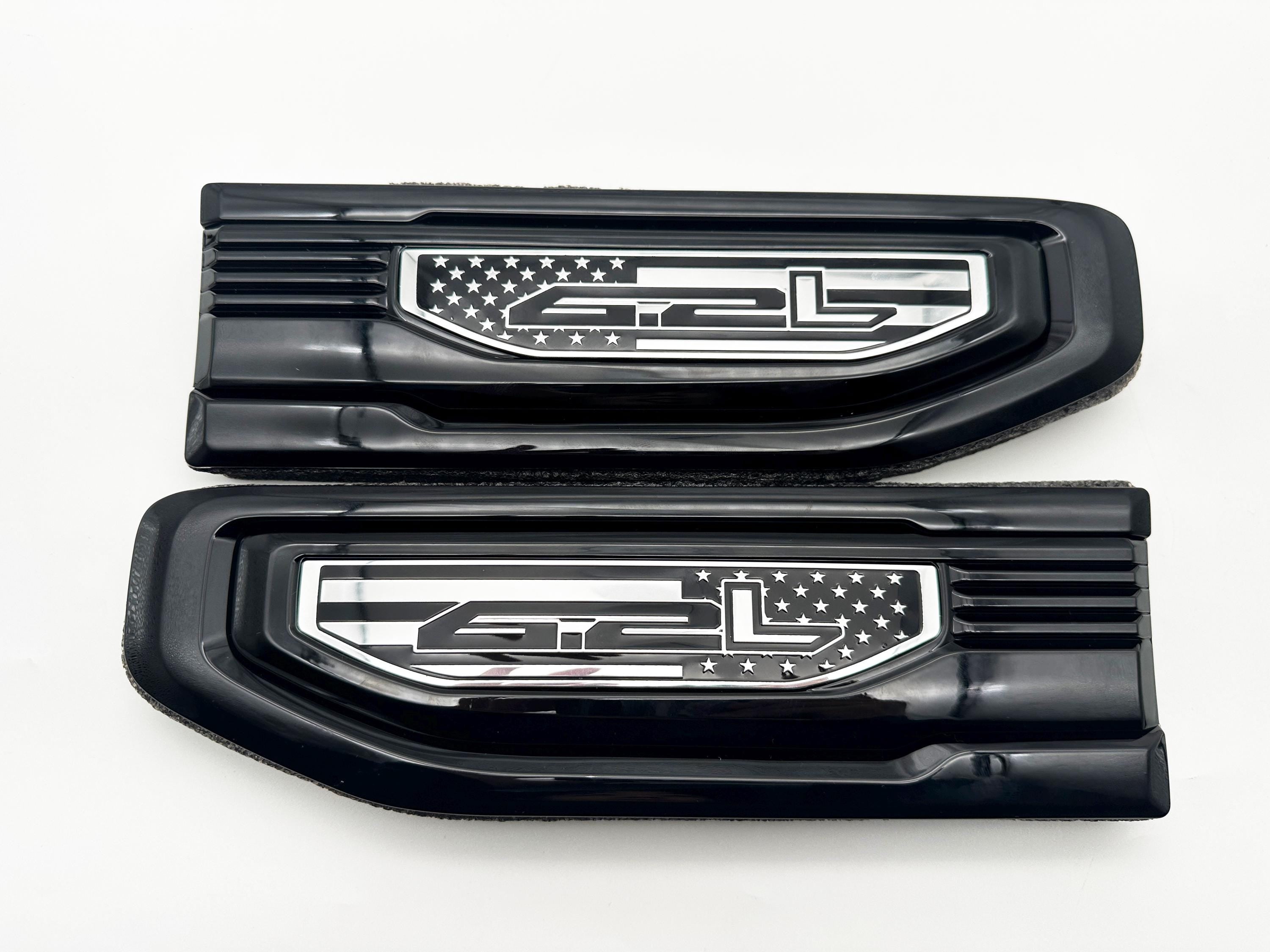 Black emblem Fit For 19-24 GMC Sierra 1500 6.2L V8 Duramax Fender Vent Emblem Kit Black 86532094