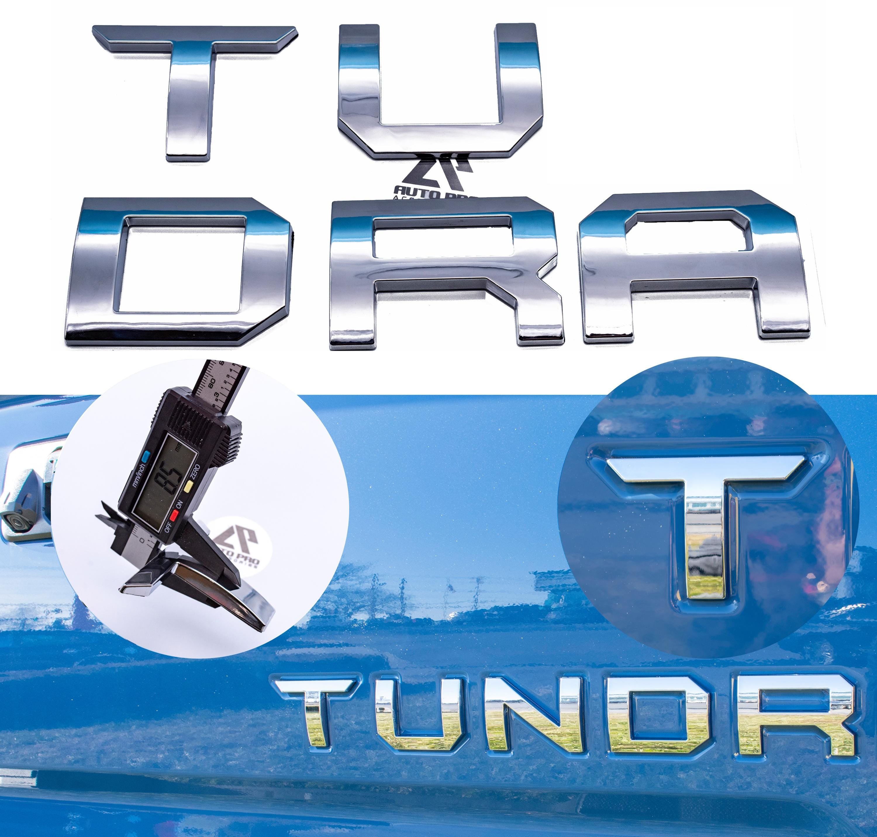 Chrome Premium 3D color matched Letters for 2014-2021 Tundra Rear tailgate