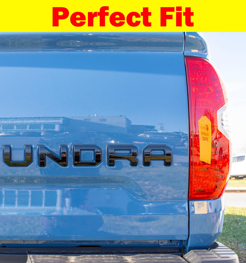 Chrome Premium 3D color matched Letters for 2014-2021 Tundra Rear tailgate