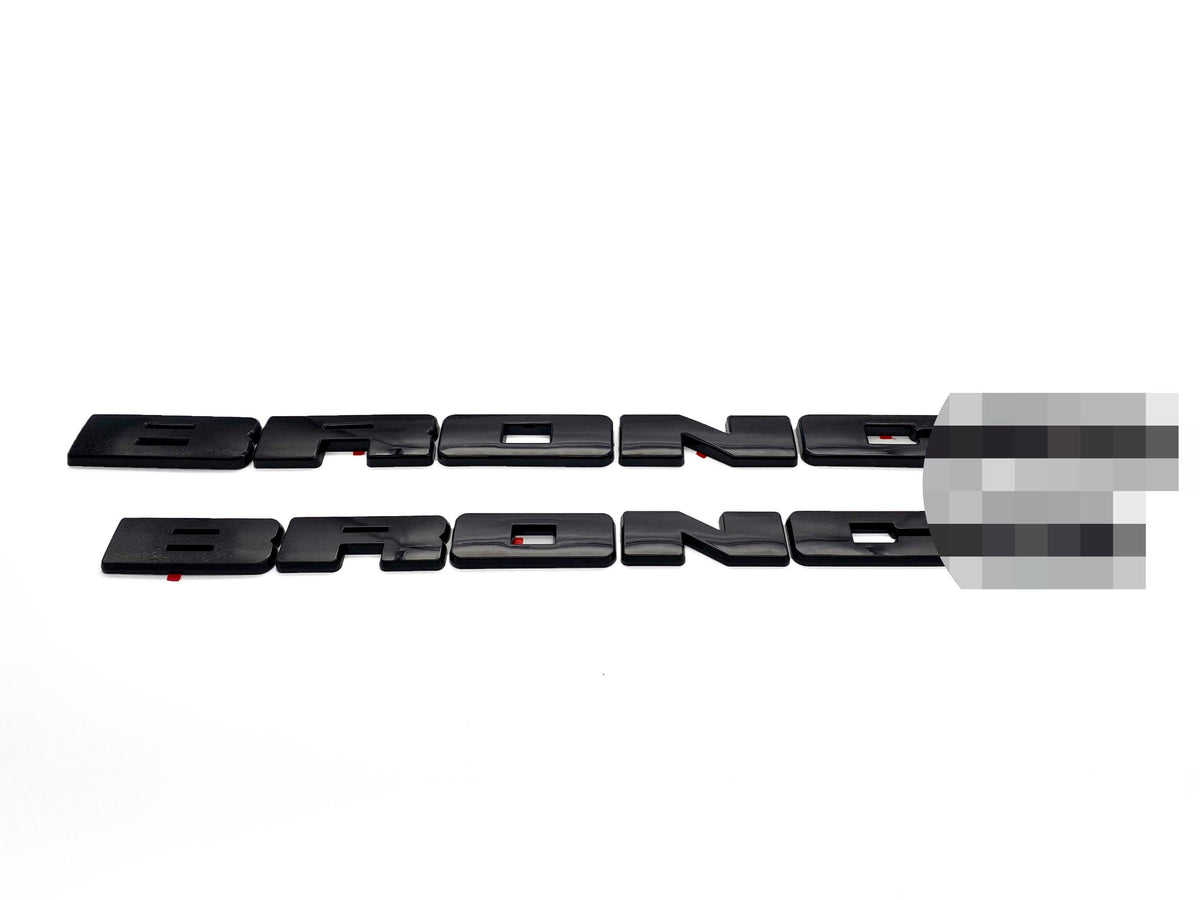 Front Grille & Rear Emblem Fully Overlay Set  Blackout Overlay Pack Fits Bronco SPORT 2021 2022 2023 2024 2025