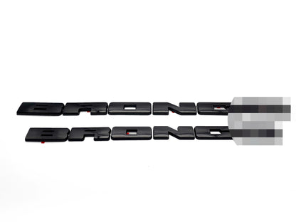 Front Grille & Rear Emblem Fully Overlay Set  Blackout Overlay Pack Fits Bronco SPORT 2021 2022 2023 2024 2025