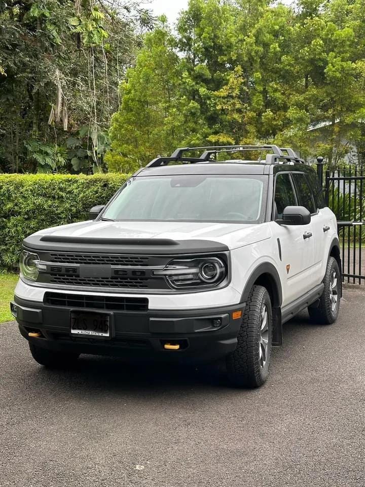 Front Grille & Rear Emblem Fully Overlay Set  Blackout Overlay Pack Fits Bronco SPORT 2021 2022 2023 2024 2025