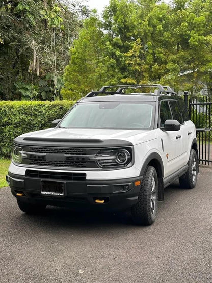 Front Grille & Rear Emblem Fully Overlay Set  Blackout Overlay Pack Fits Bronco SPORT 2021 2022 2023 2024 2025