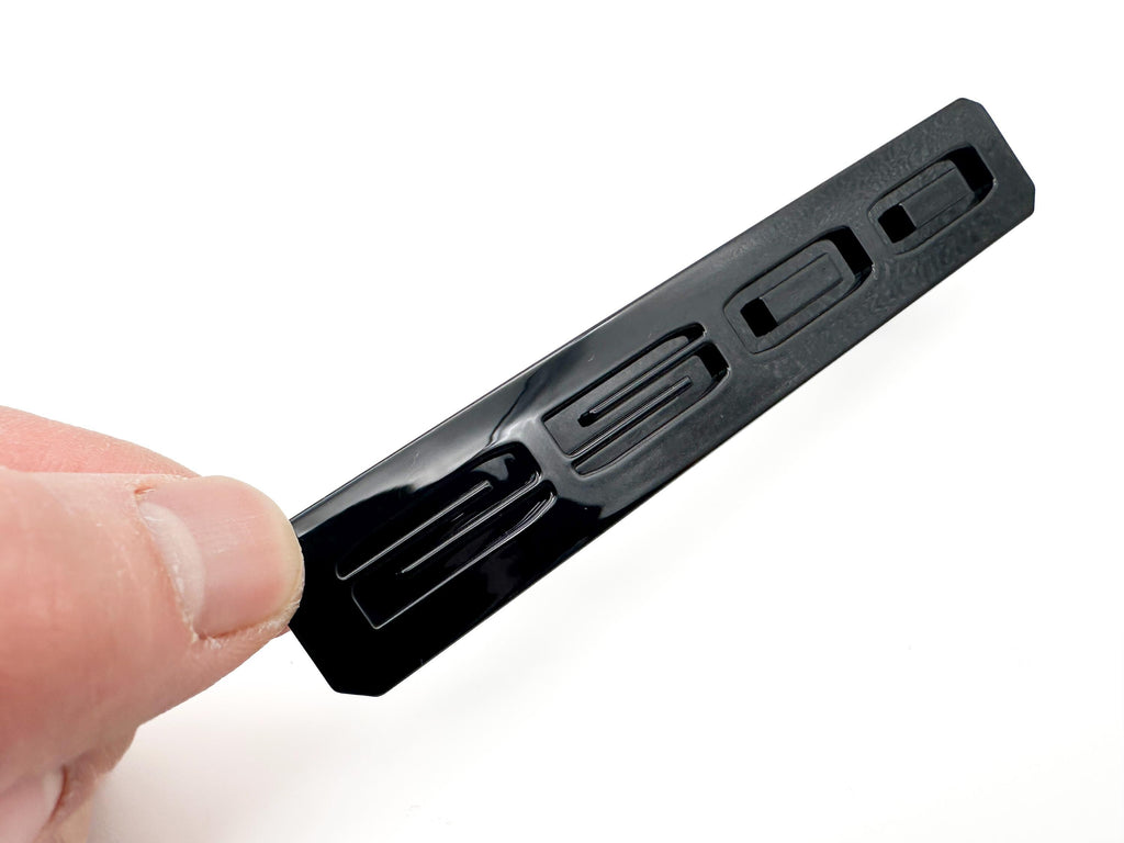 Gloss Black and Red Front Bumper Fascia Fender 2500HD Emblems - Replacement for 2024+ GMC Sierra 2500HD