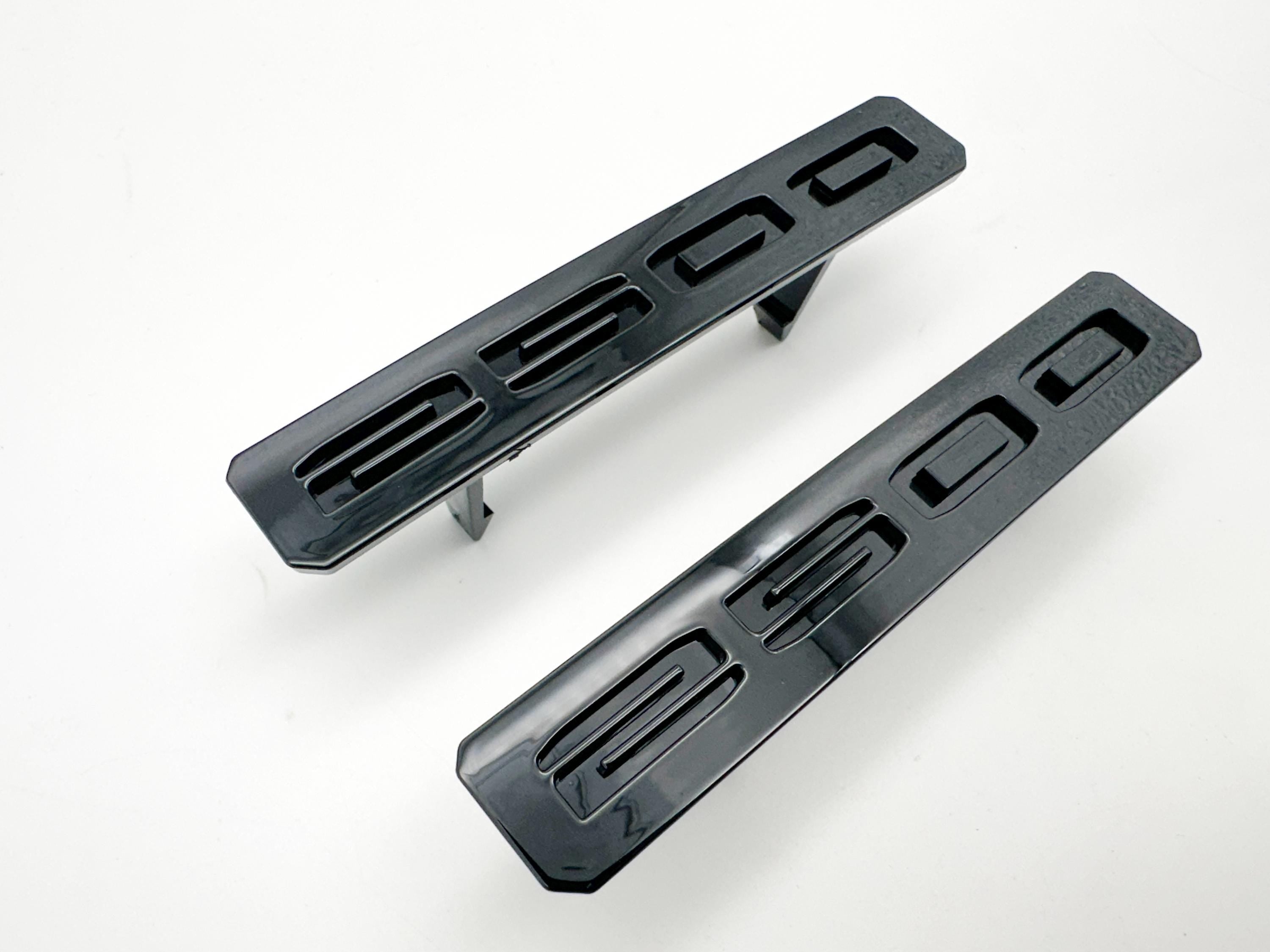 Gloss Black Front Bumper Fascia Fender 2500HD Emblems - Replacement for 2024+ GMC Sierra 2500HD