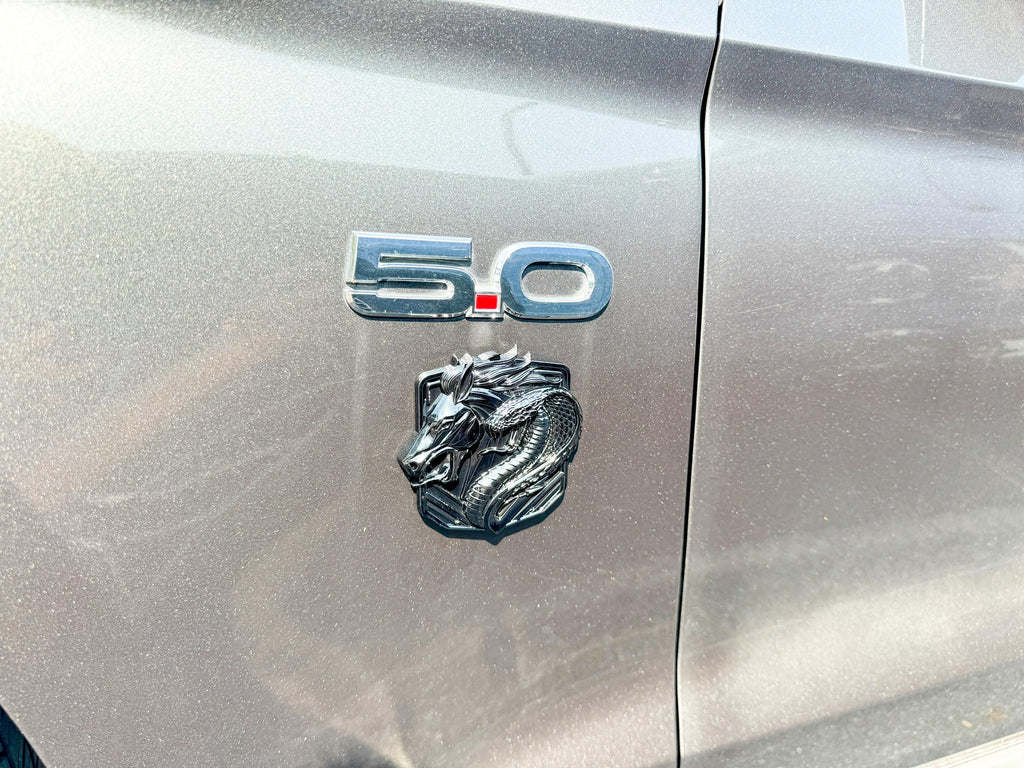 Coyote Emblem – Mustang Accessories for Fender / Door | OEM+ Style, 4"x4" Matte Black