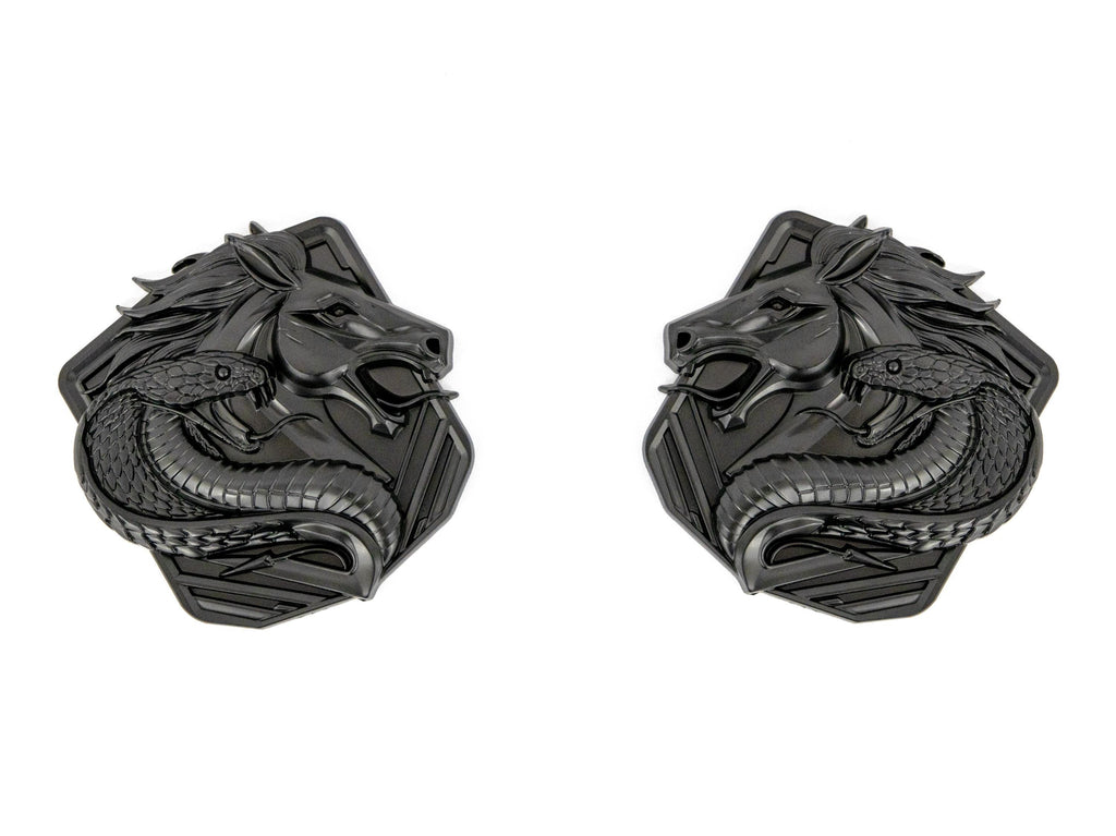 Coyote Emblem – Mustang Accessories for Fender / Door | OEM+ Style, 4"x4" Matte Black