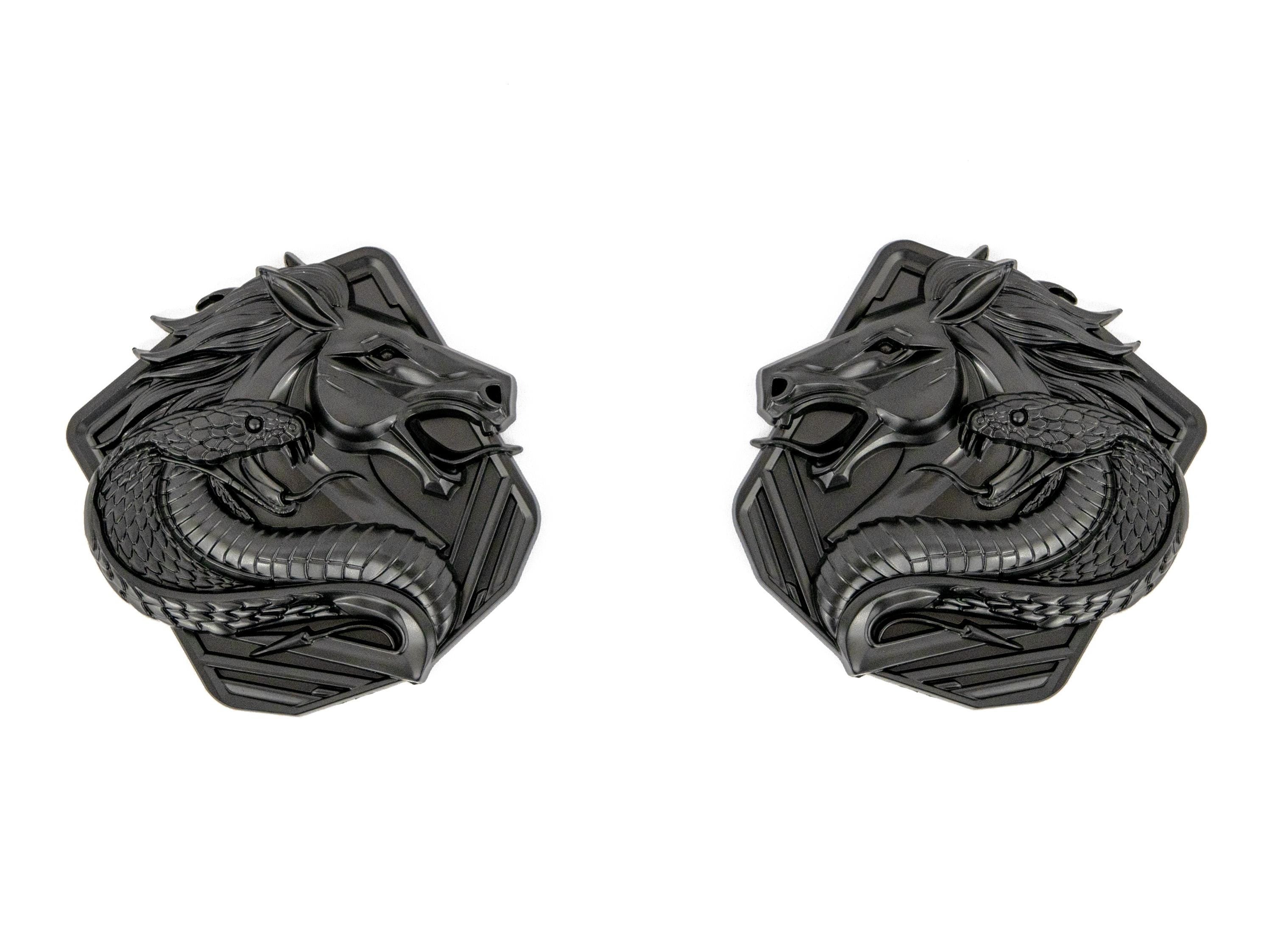 Coyote Emblem – Mustang Accessories for Fender / Door | OEM+ Style, 4"x4" Matte Black