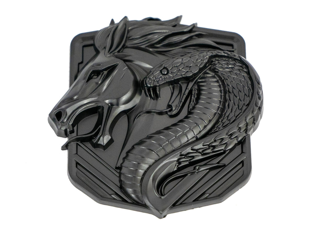 Coyote Emblem – Mustang Accessories for Fender / Door | OEM+ Style, 4"x4" Matte Black