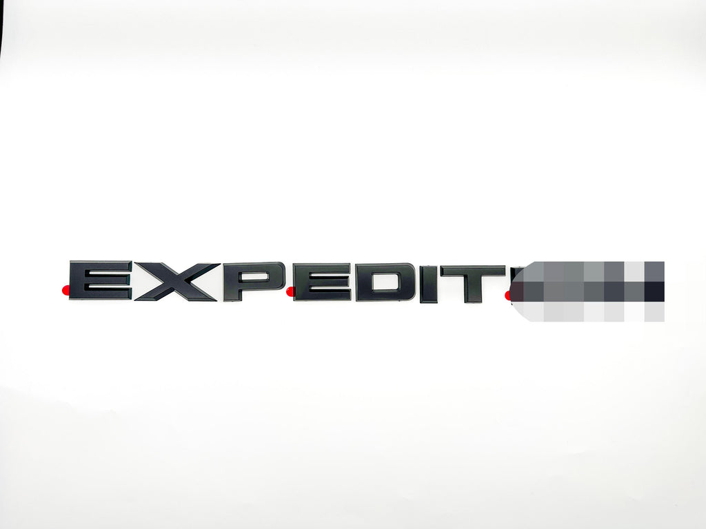 Matte Black EXPEDITION Platinum MAX Overlay Letters Emblem - Fits 2022-2024 Ford Expedition Platinum Max