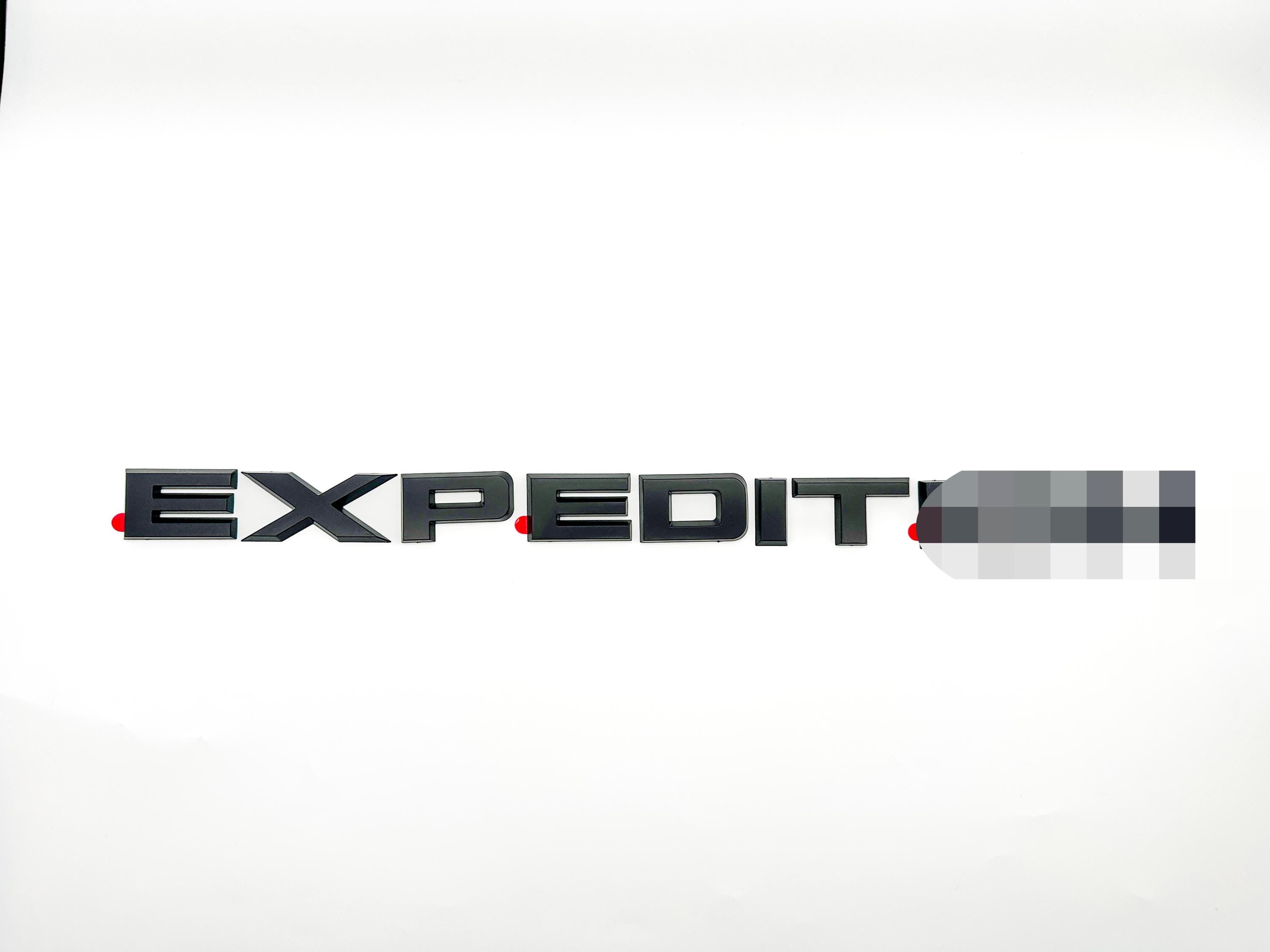 Matte Black EXPEDITION Platinum MAX Overlay Letters Emblem - Fits 2022-2024 Ford Expedition Platinum Max
