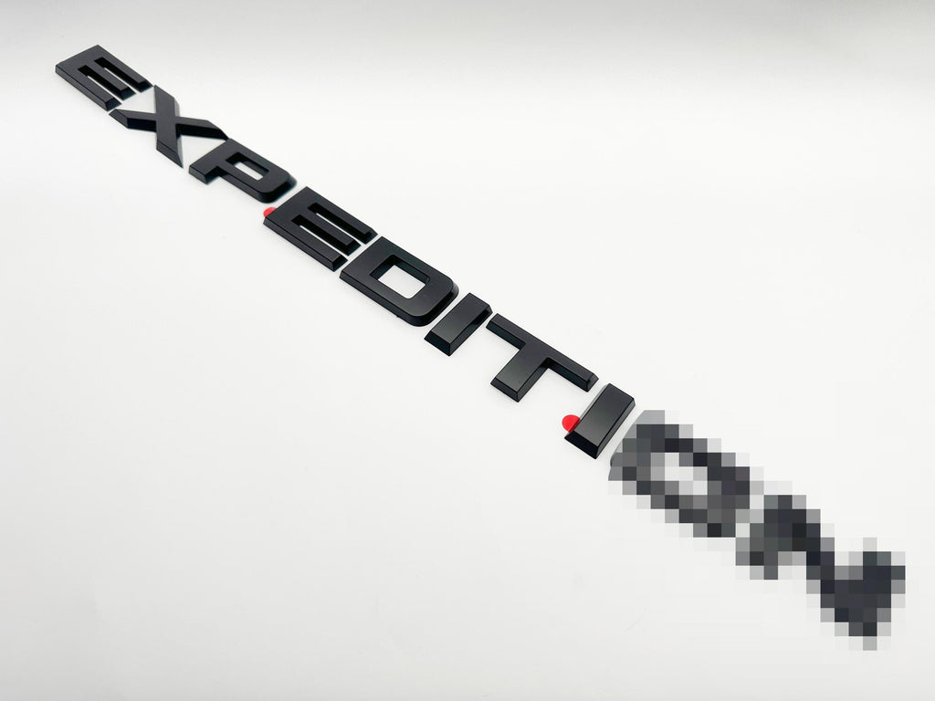 Matte Black EXPEDITION Platinum MAX Overlay Letters Emblem - Fits 2022-2024 Ford Expedition Platinum Max