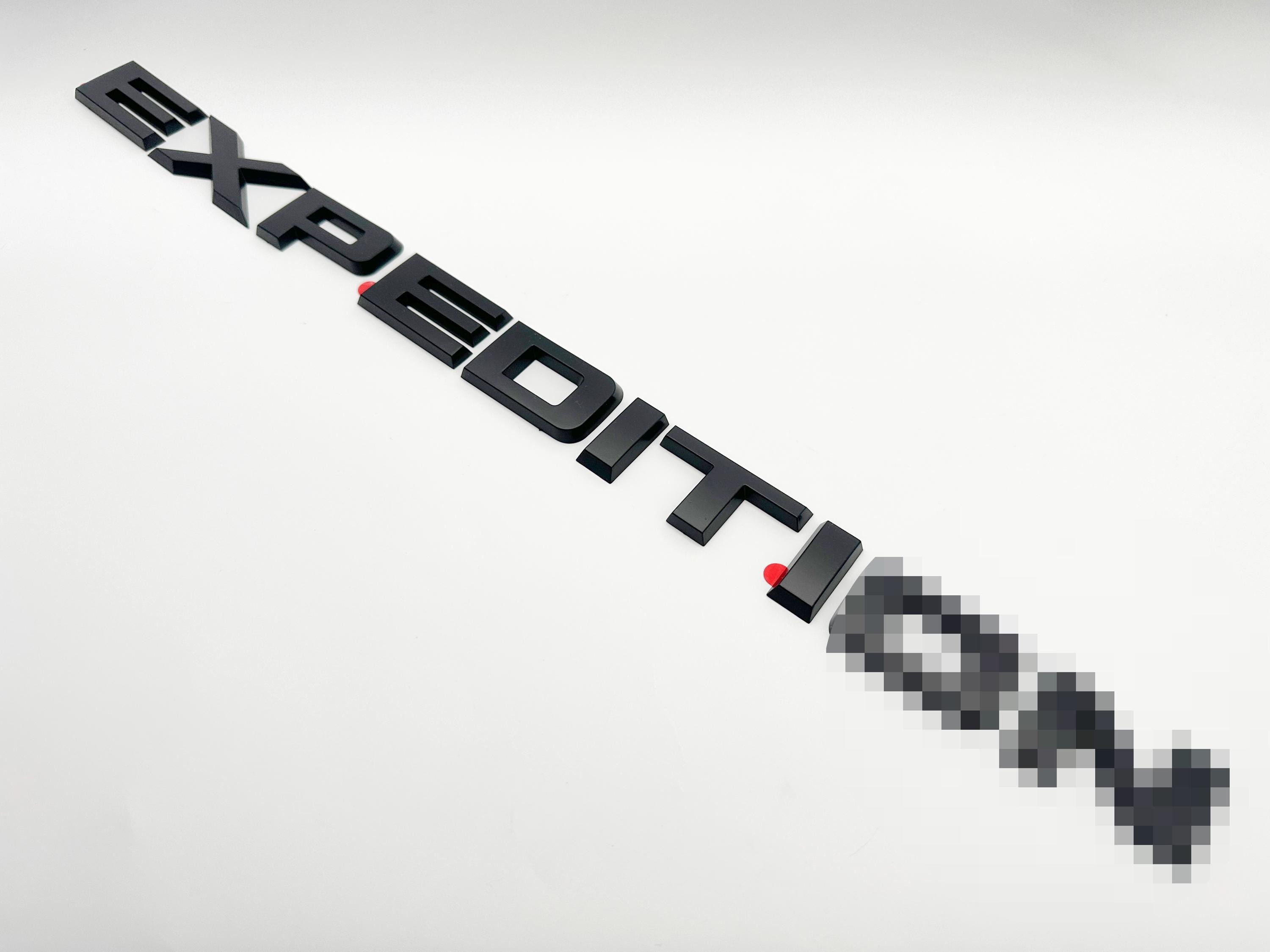 Matte Black EXPEDITION Platinum MAX Overlay Letters Emblem - Fits 2022-2024 Ford Expedition Platinum Max