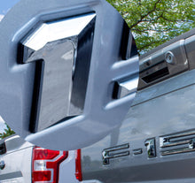 Chrome on Black Raised Tailgate Insert Letters Tailgate Letters Insert Plastic Badge Fits 2021-2025 Ford F-150 F150 Protailgate Pro Tailgate