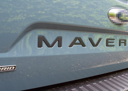 Raised Badges Fits 2022-2025 Ford Maverick Tailgate Letters ABS Plastic Insert Decals - Durable Raised Badge Kit