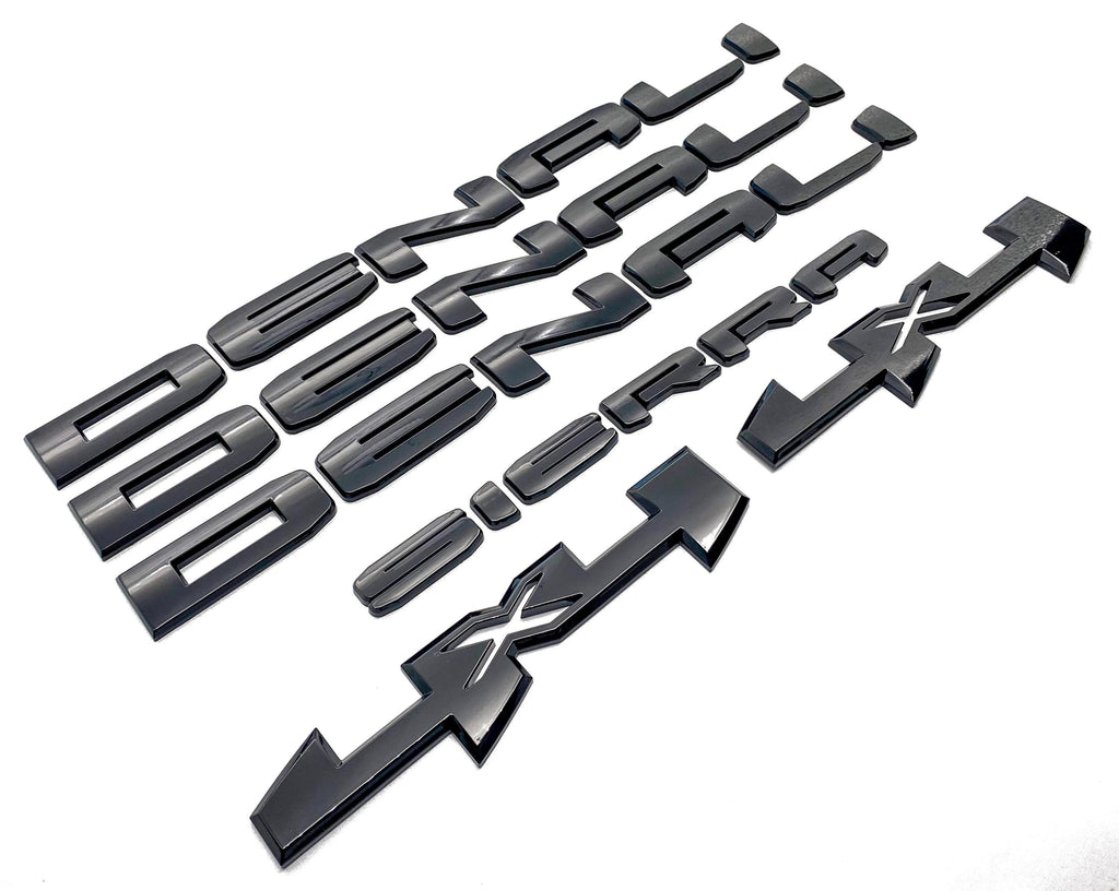Doors Tailgate Sierra Denali 4x4 overlay Emblems Fits 2019-2025 GMC Sierra 1500 Denali 4X4