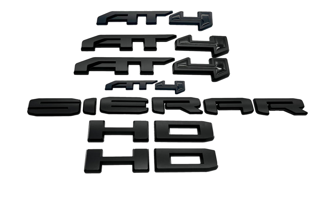 NEW Overlay Red Black AT4 HD Overlay Emblem Sierra Fit 2019-2025 GMC Sierra 2500 3500