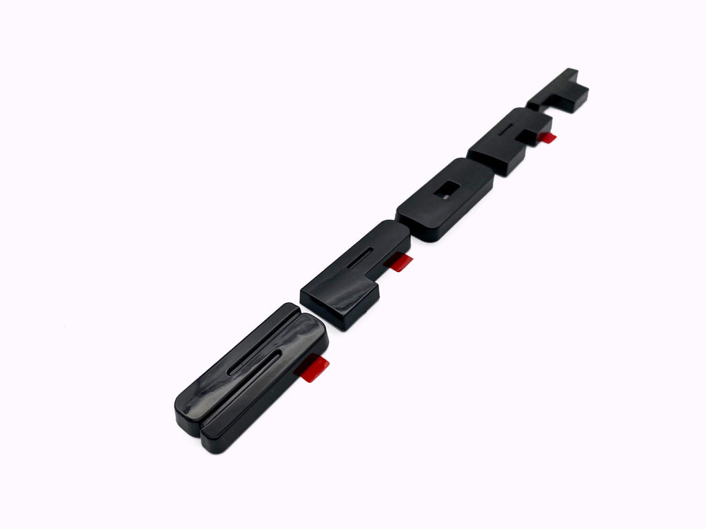 Front Grille & Rear Emblem Fully Overlay Set  Blackout Overlay Pack Fits Bronco SPORT 2021 2022 2023 2024 2025