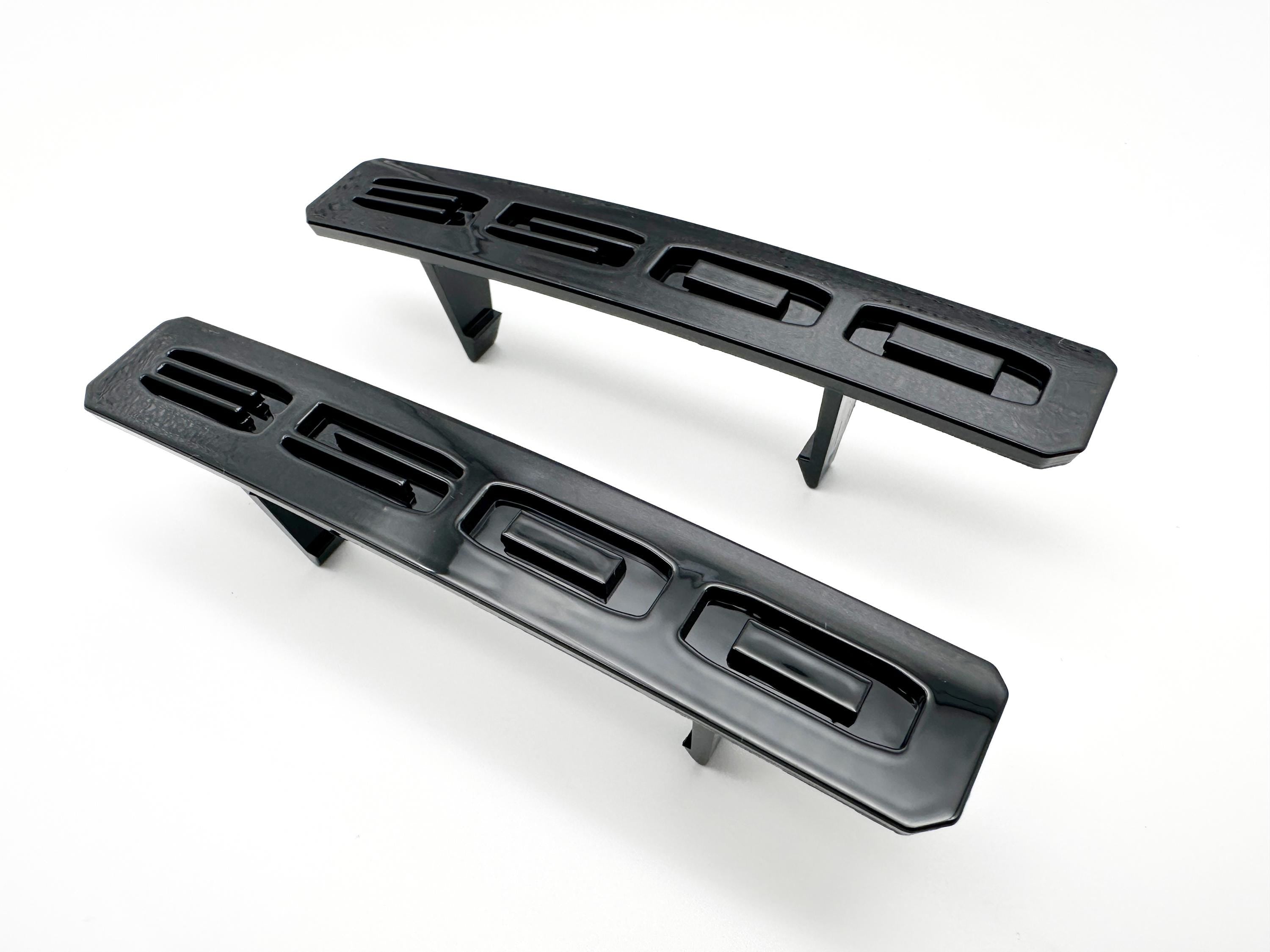 Gloss Black Front Bumper Fascia Fender 3500HD Emblems - Replacement for 2024+ GMC Sierra 3500HD